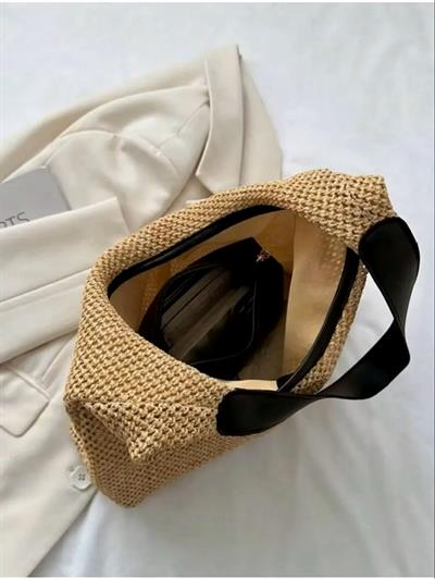 Salaş Hasır Çanta Siyah