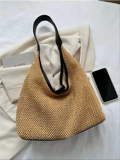 Salaş Hasır Çanta Siyah