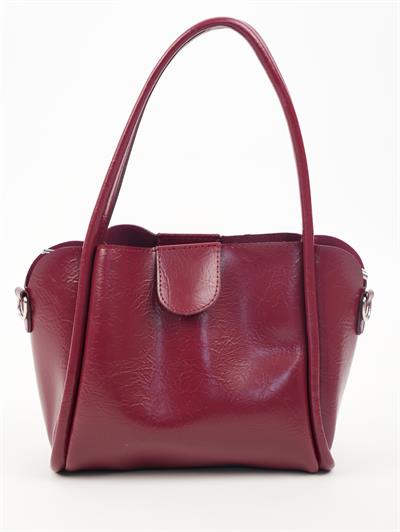 Suni Deri Çanta Bordo