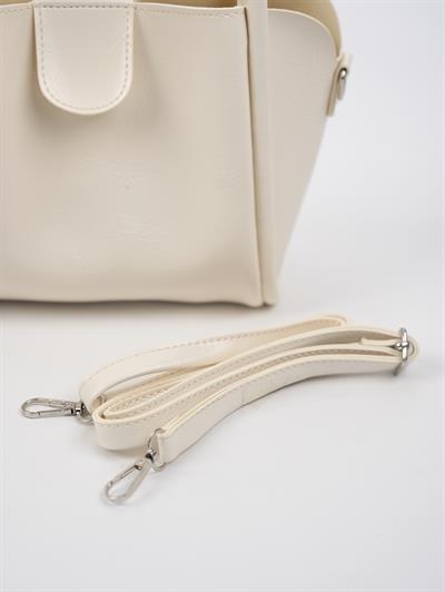 Suni Deri Çanta Krem