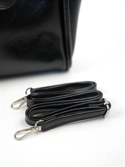 Suni Deri Çanta Siyah