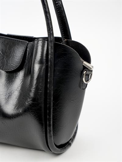 Suni Deri Çanta Siyah