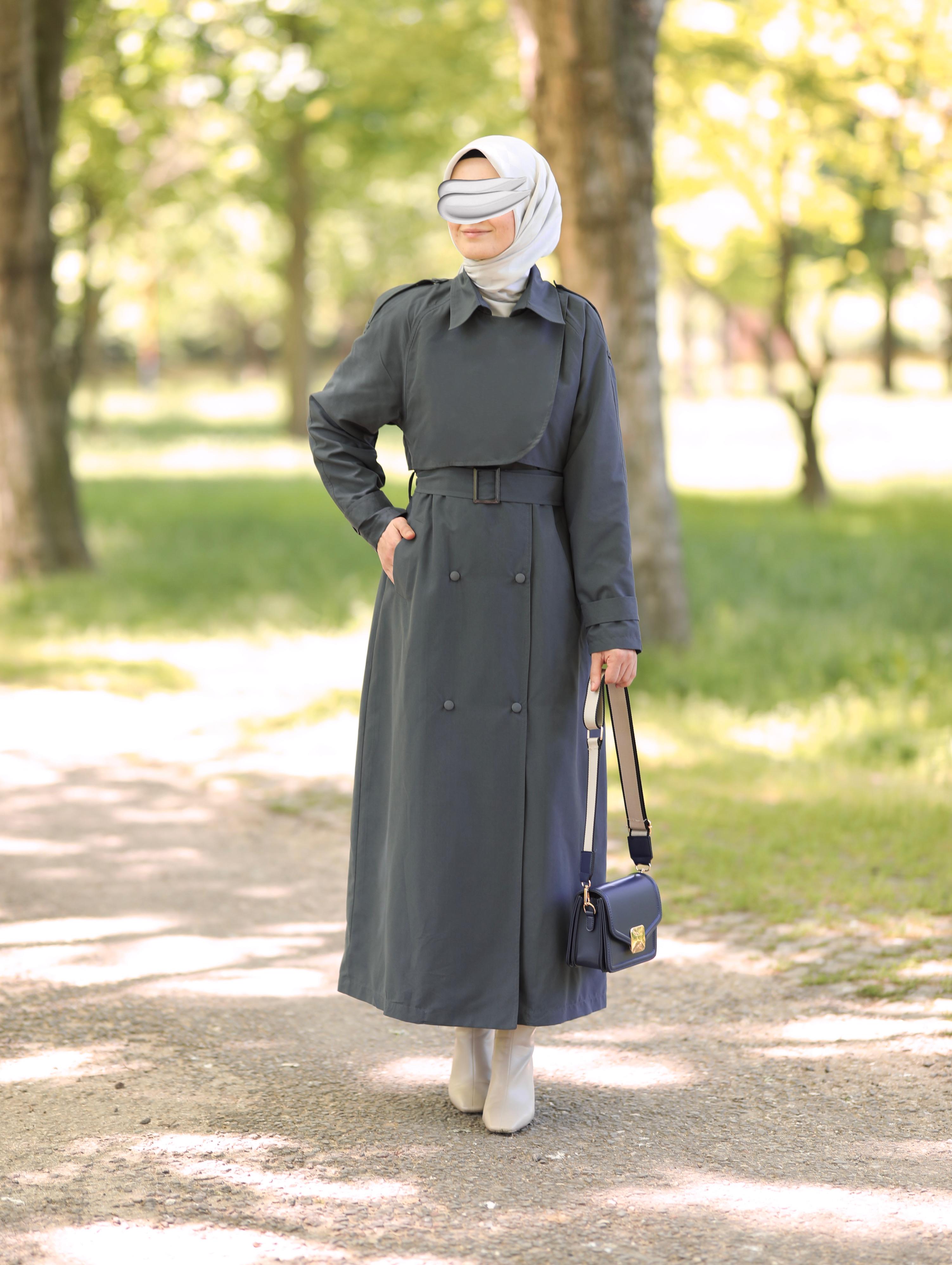 Farah Trençkot Füme