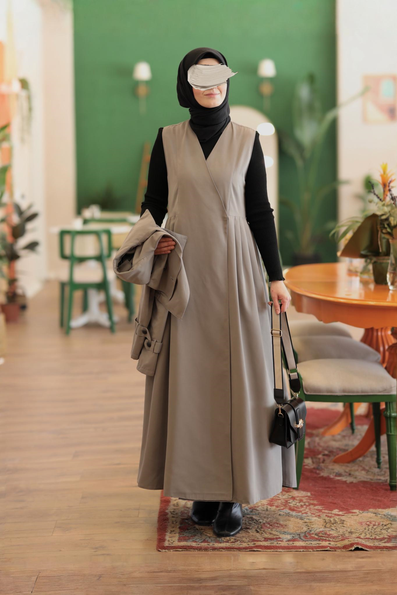 Jileli Trençkot Gri