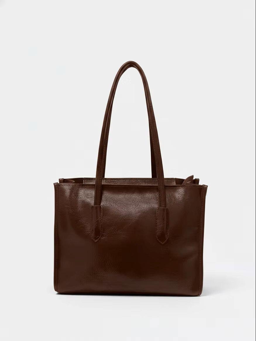 Kare Omuz Çantası Kahverengi