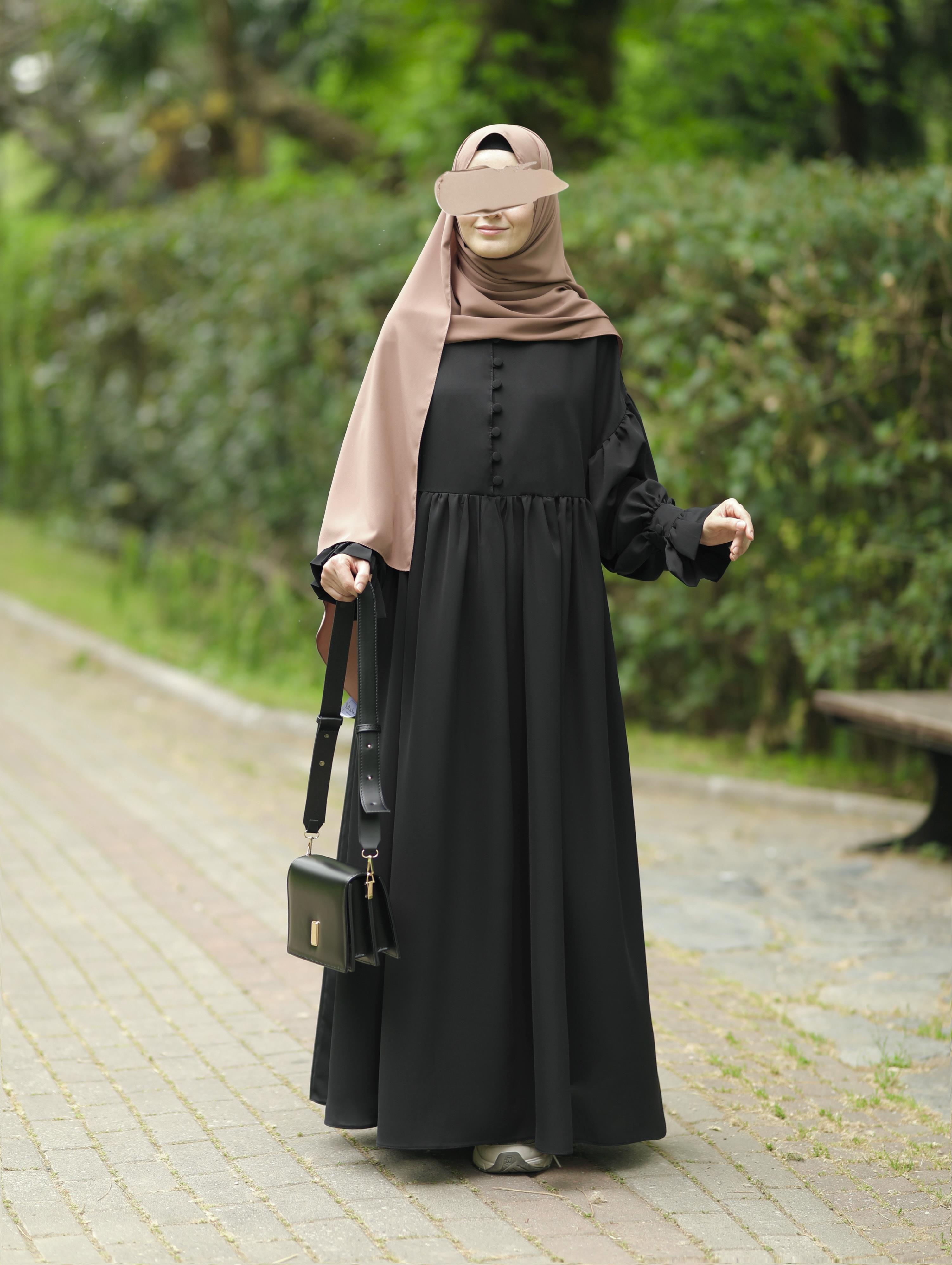 Piraye Elbise  Siyah