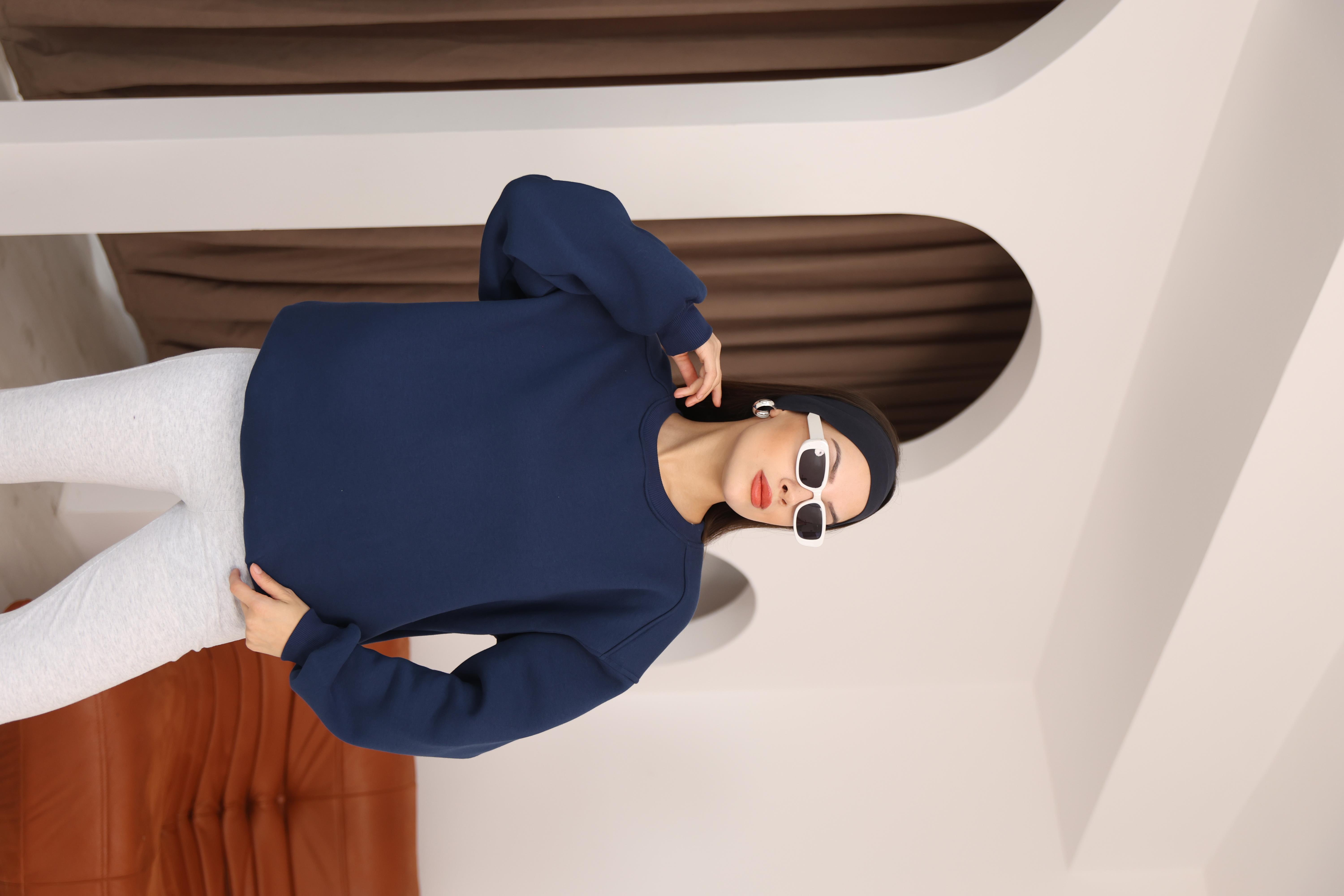 トップス Andequal slit design over sweat SWEAT