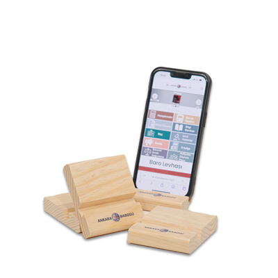 Ahşap Telefon Standı