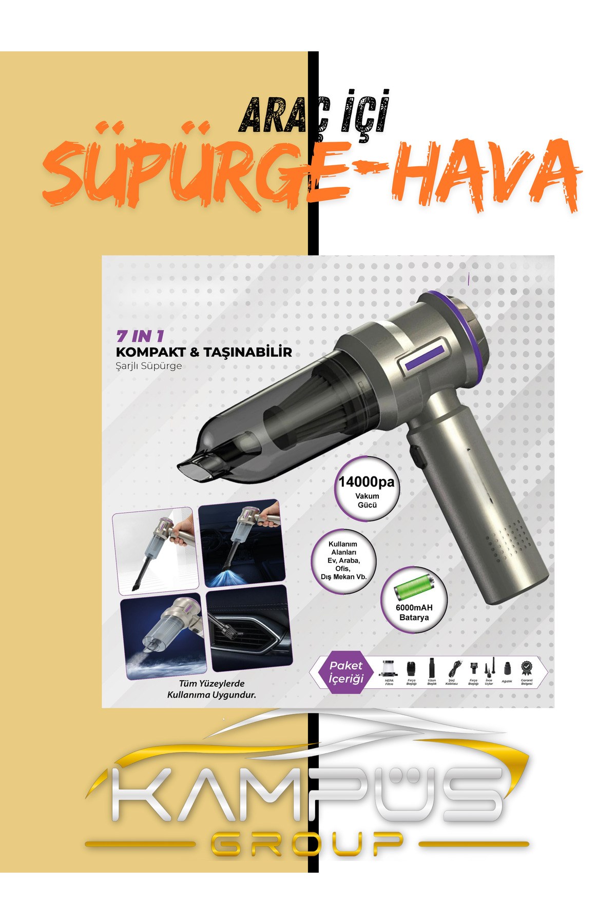 Araç İçi Süpürge