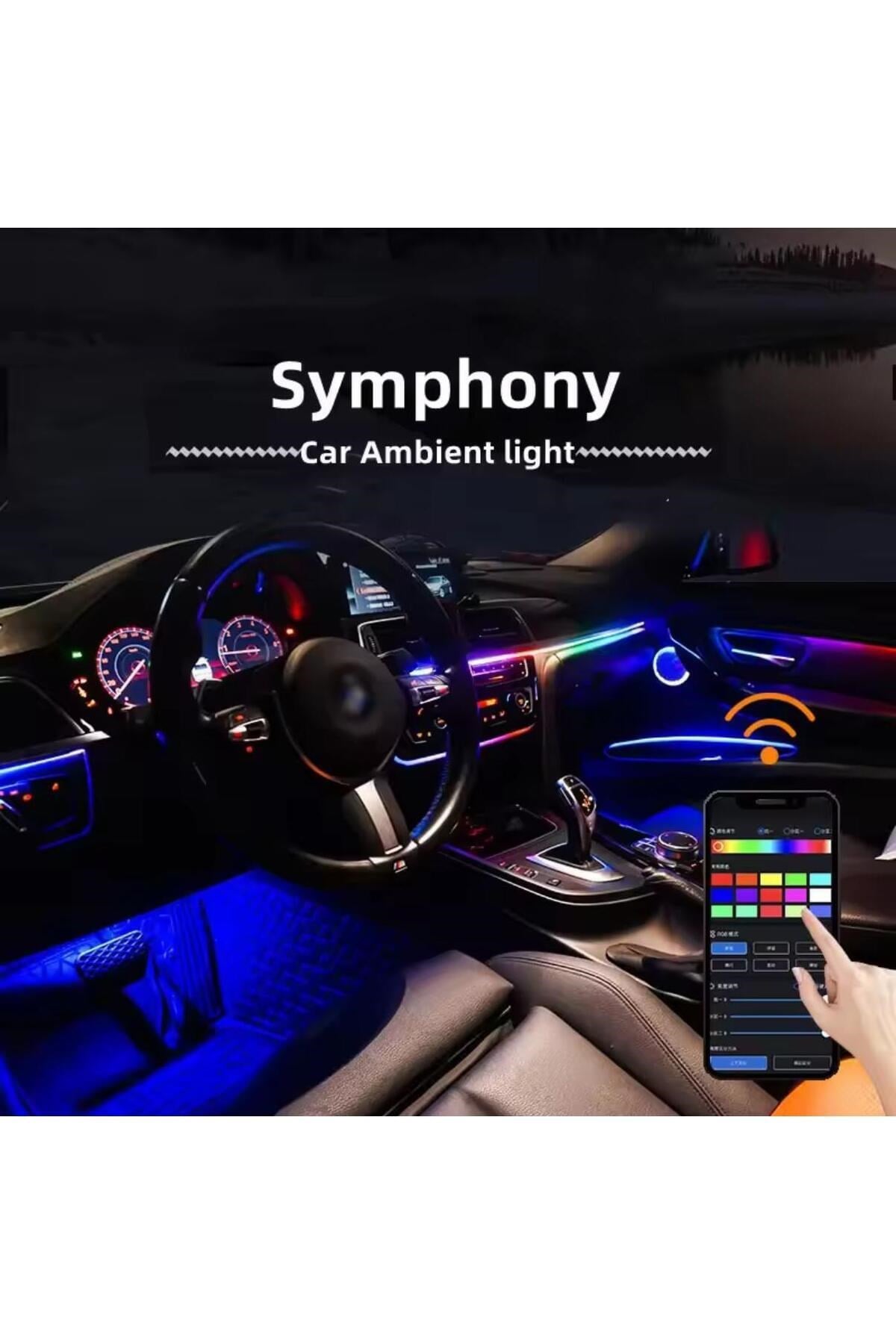 Audio nf-led64 araç içi 64renk ambiyans