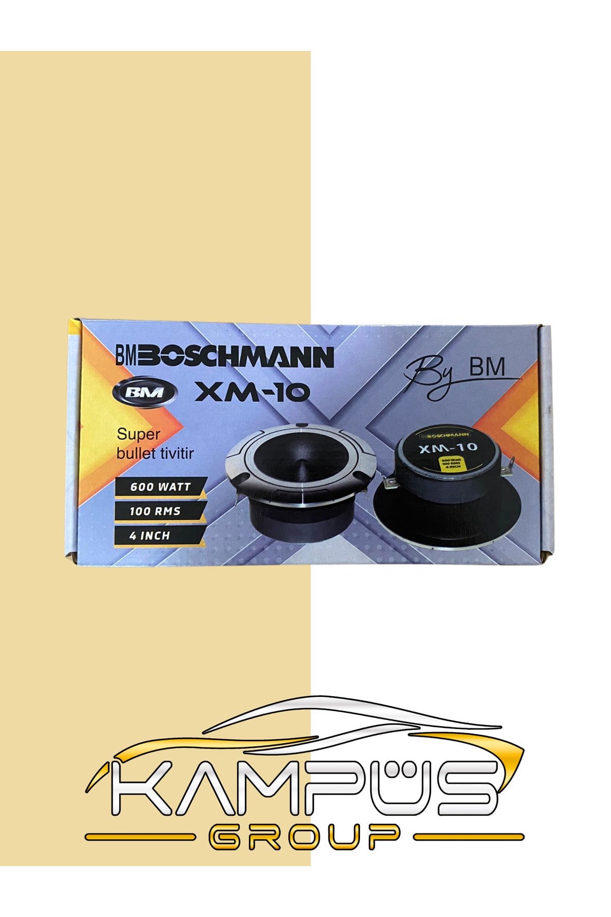 Boschmann Xm-10 Tweeter 10Cm 600 Watt (100 Rms) 2 Adet