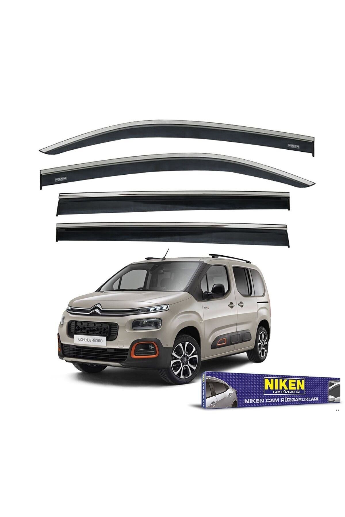 Citroen Berlingo Cam Rüzgarlığı Kromlu 2019+