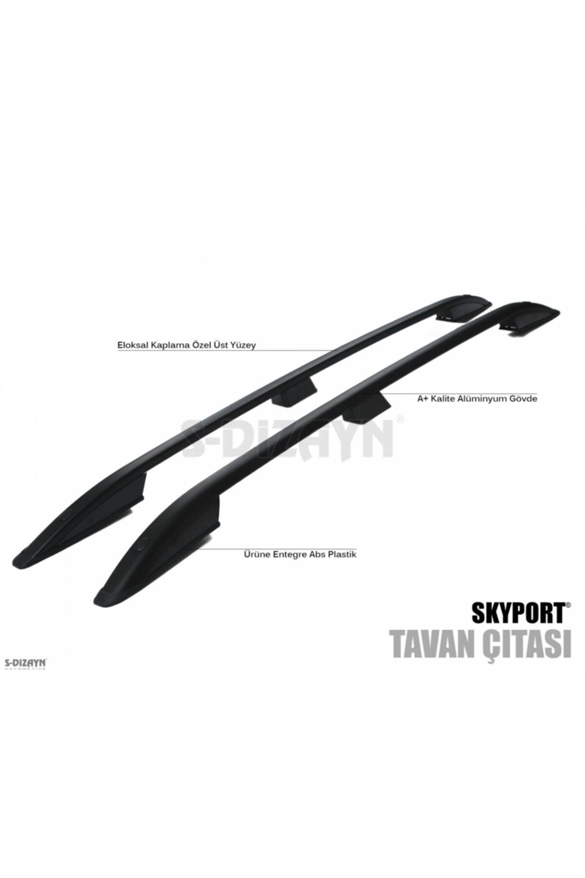 Dacia Dokker Tavan Çıta Port Bagaj Siyah Skyport 2013 Üzeri