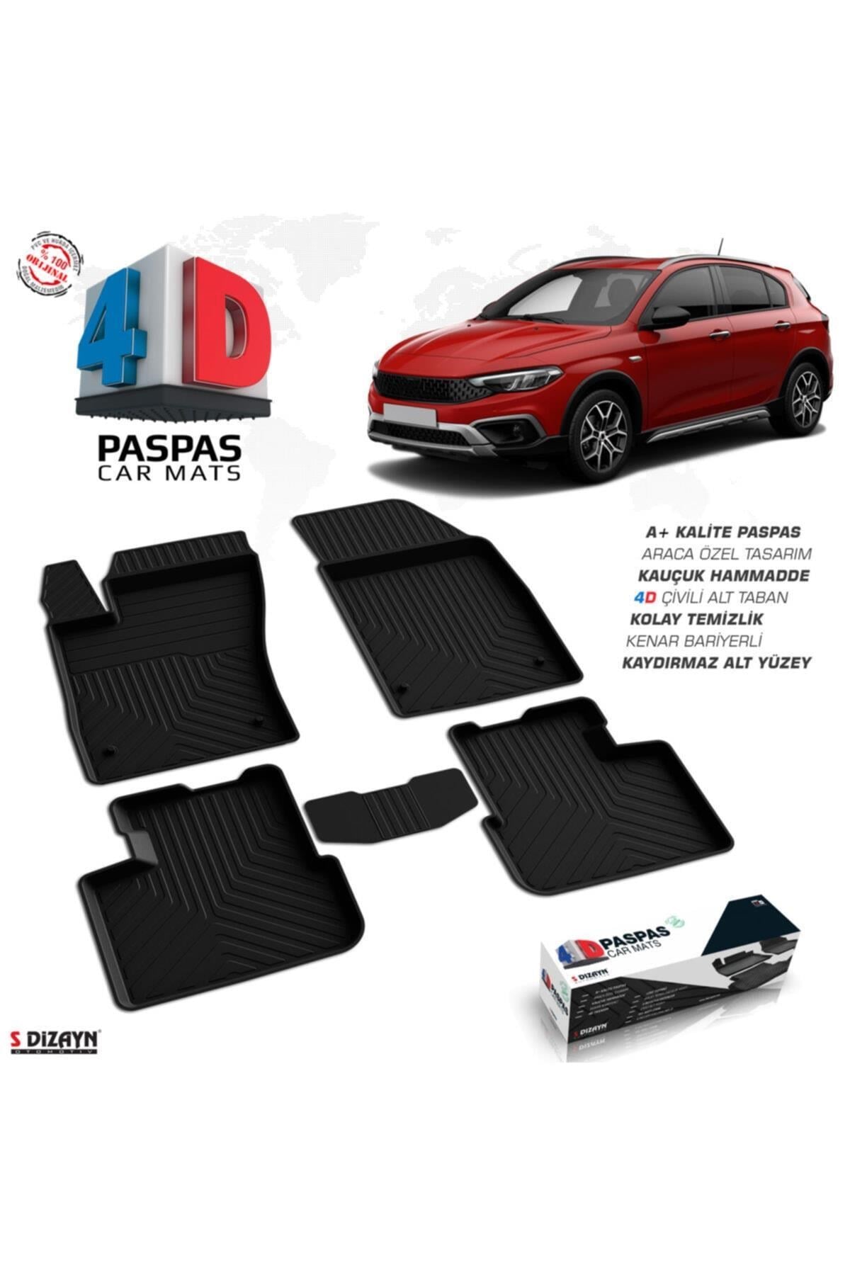 Fiat Egea Cross Uyumlu   4d Havuzlu Paspas Omsa 2021