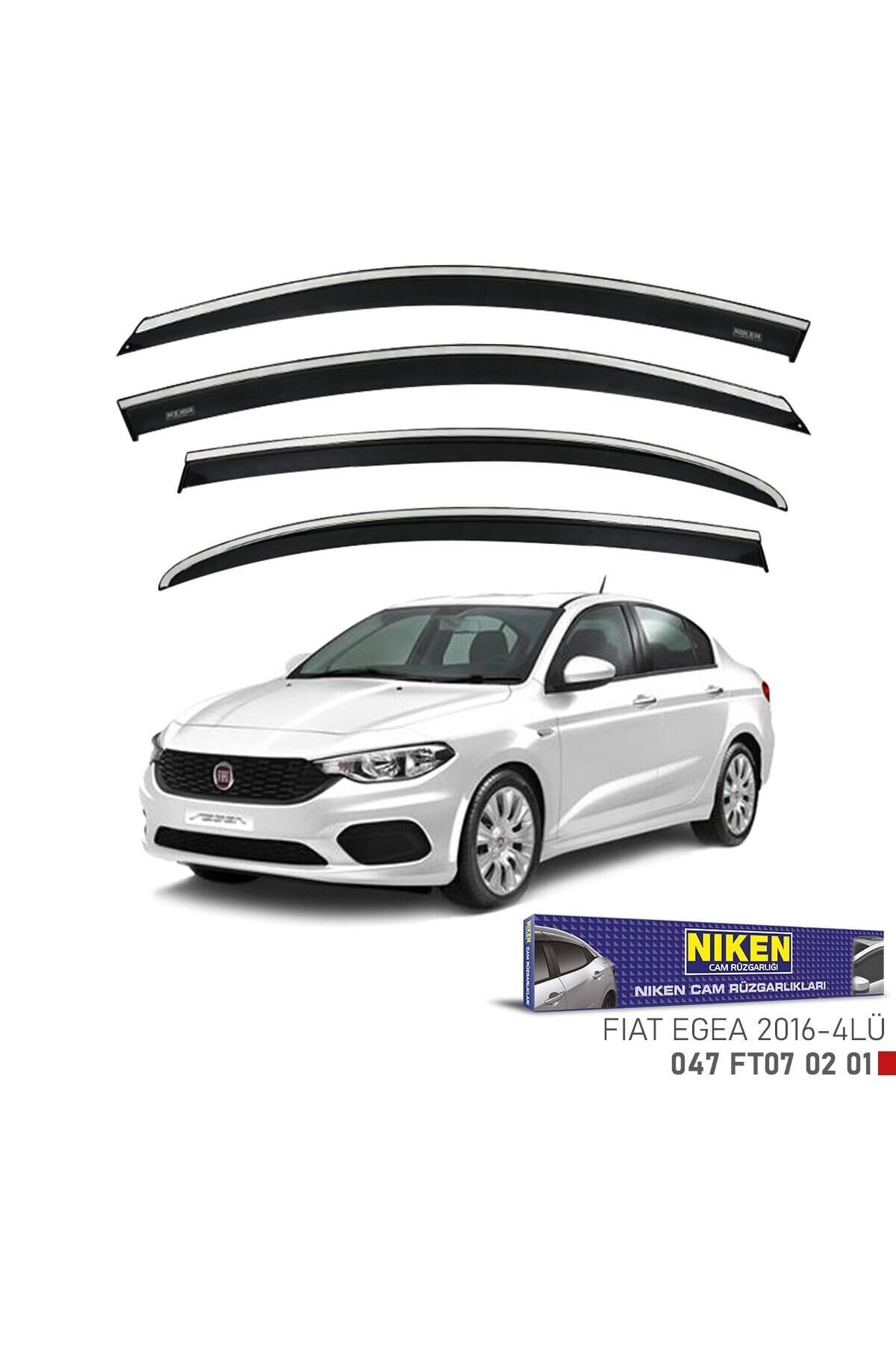 Fiat Egea Kromlu Cam Rüzgarlığı Niken 2016+ sonrası uyumlu