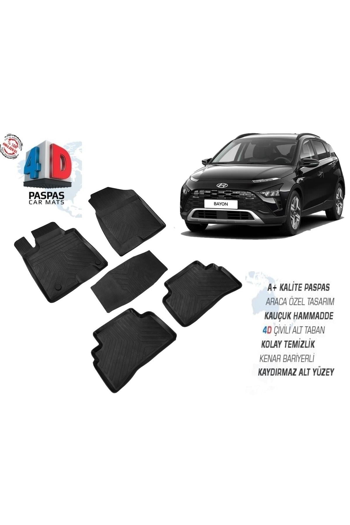 Hyundai Bayon 2021 2022 2023 Araca Özel 4d Havuzlu Paspas Omsa