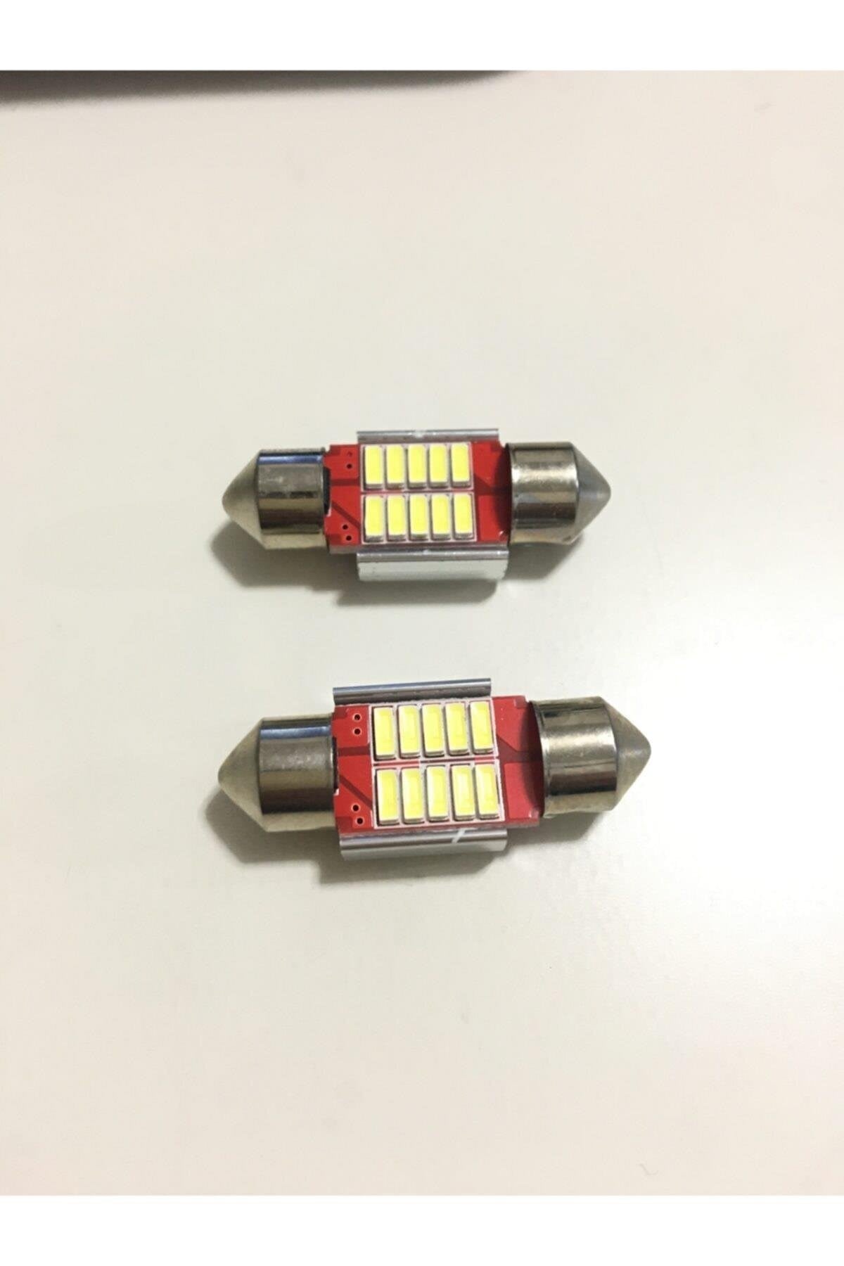 Japon Tip Sofit Ampul 12 Volt Beyaz 12 Ledli 31mm 2 Adet Sofit Led