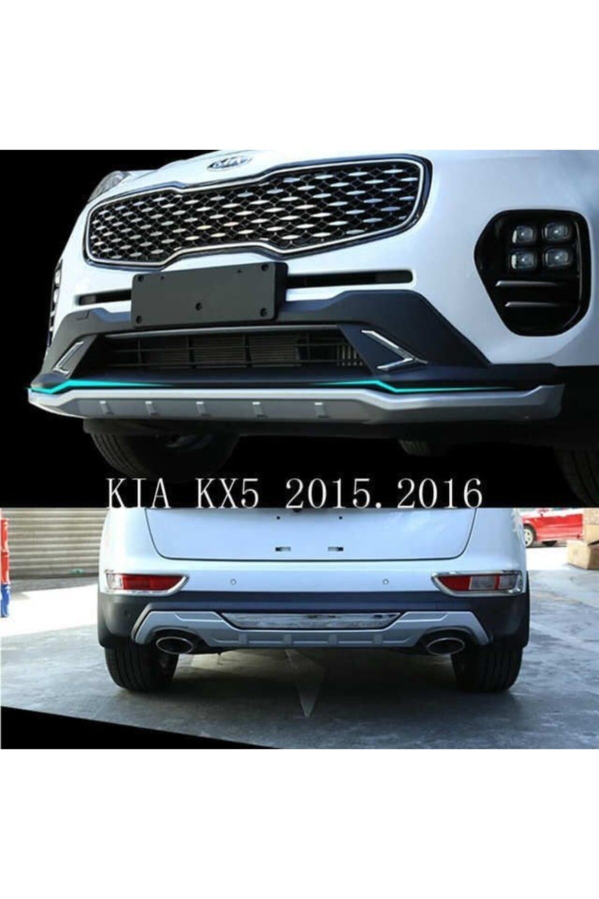 Kia Sportage Kx5 Difüzör Ön Ve Arka Tampon Koruma 2016+
