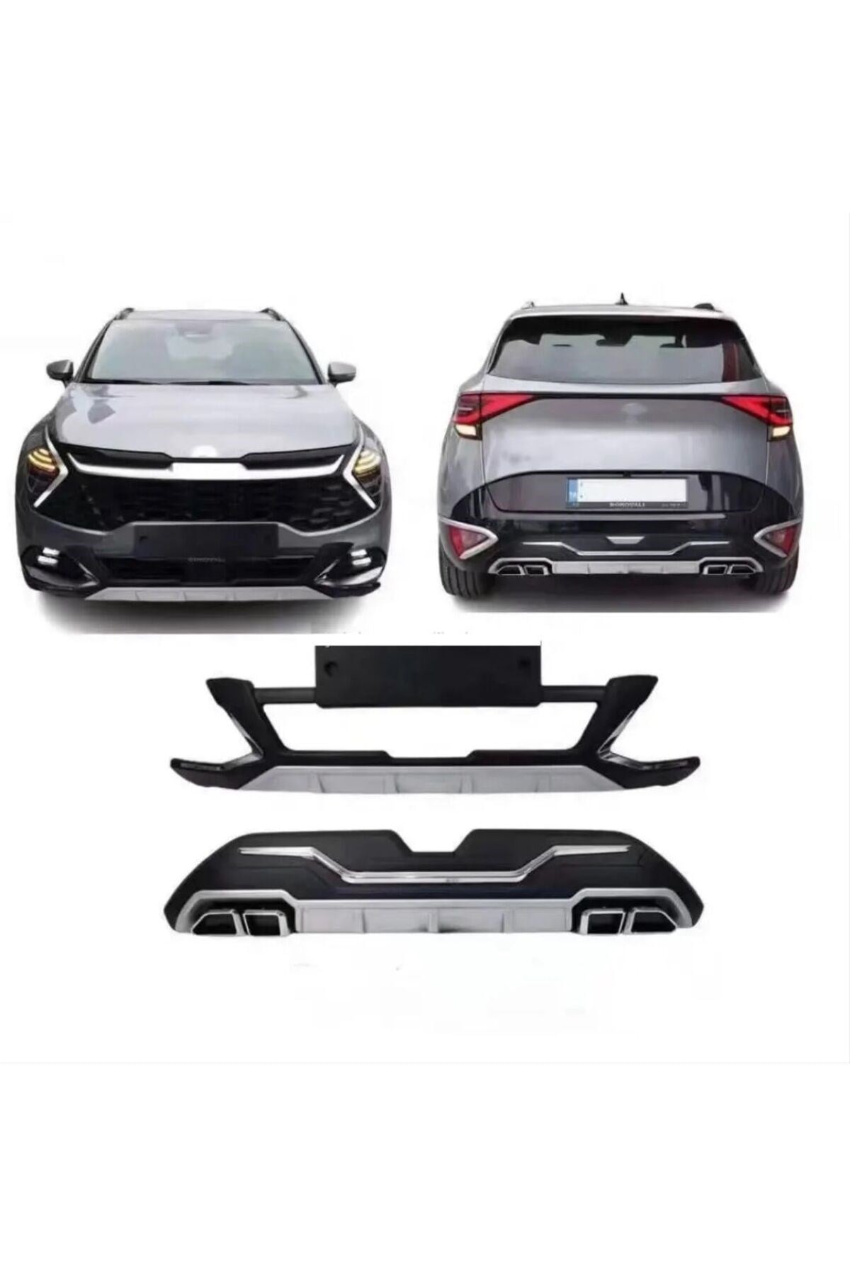 Kia Sportage Ön Arka Tampon Koruma Difüzör 2022 Sonrası