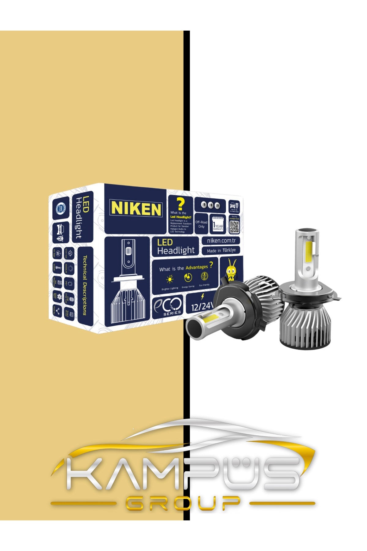 NİKEN ECO H4 LED XENON