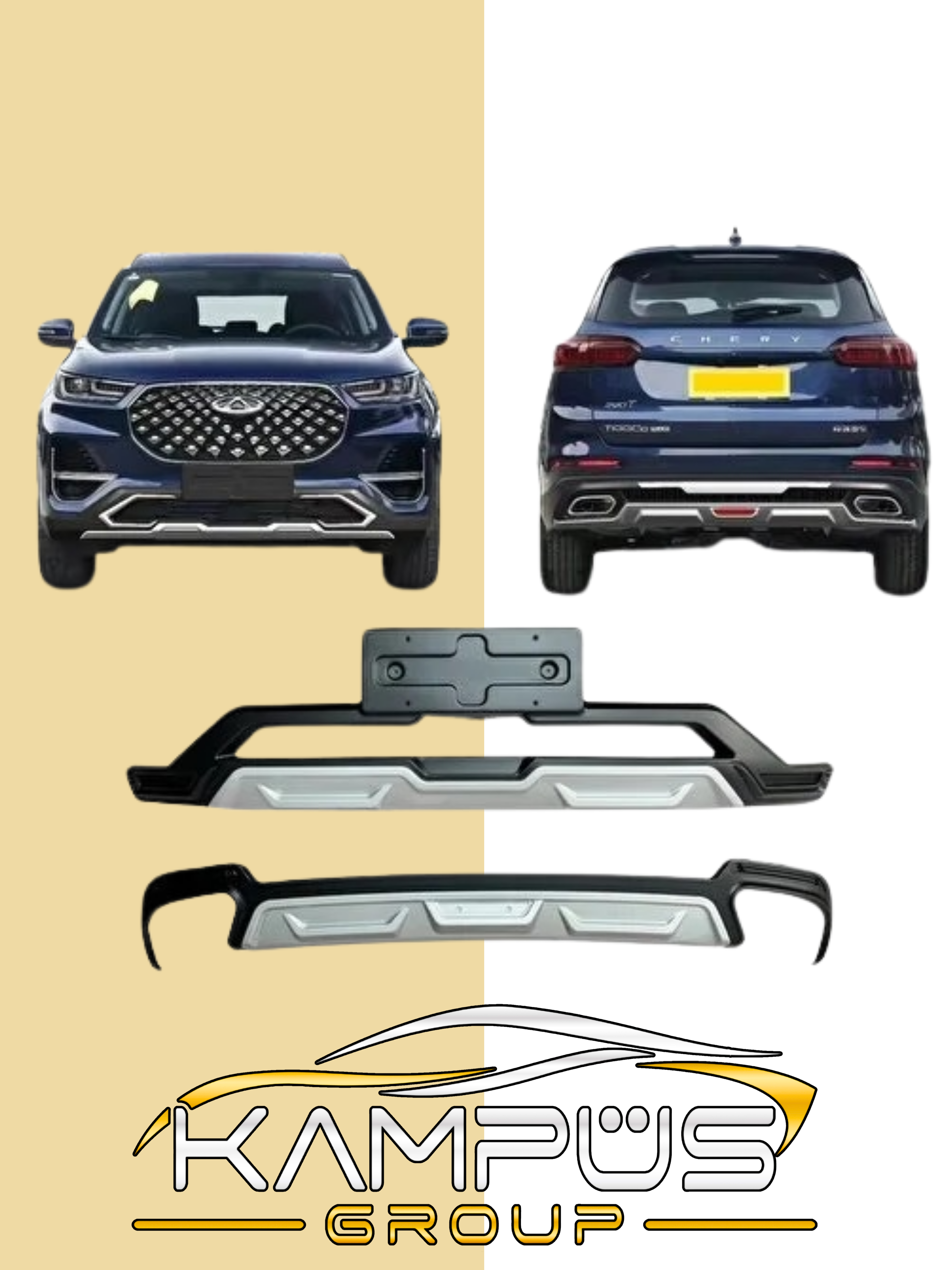 Ön Arka Koruma Chery Tiggo 8 Pro