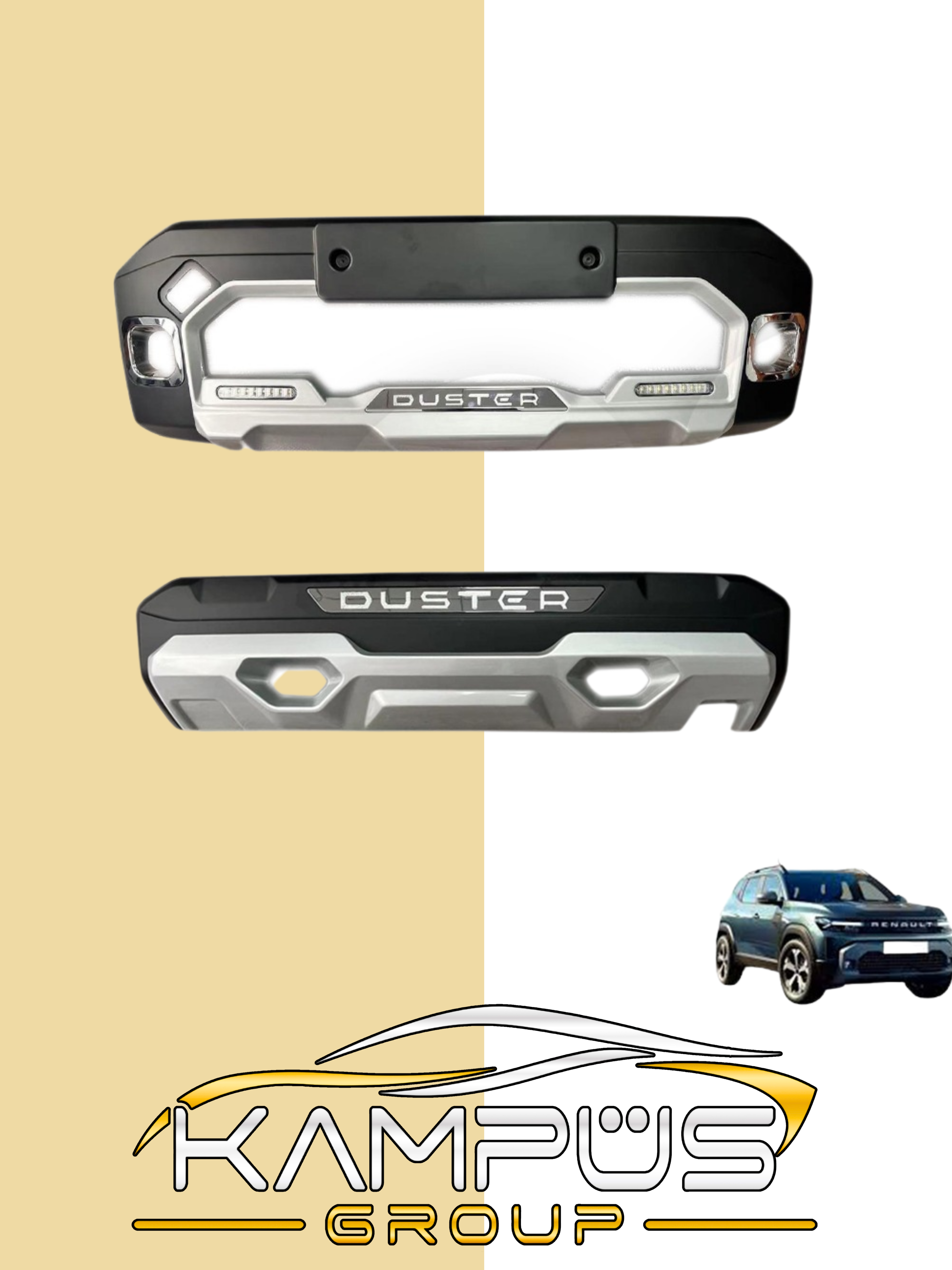 Ön Arka Koruma Renault Duster 2024-