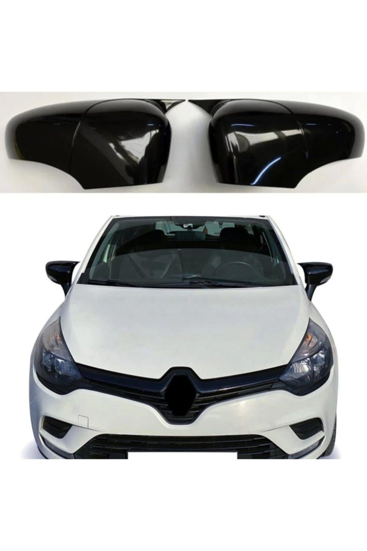 Renault Clio 4 Batman Yarasa Ayna Kapağı Piano Black / 2012-2019
