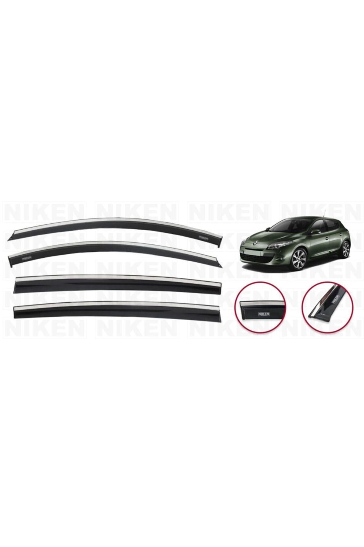 Renault Megane Iıı 2011-2015 Kromlu Cam Rüz 4lü