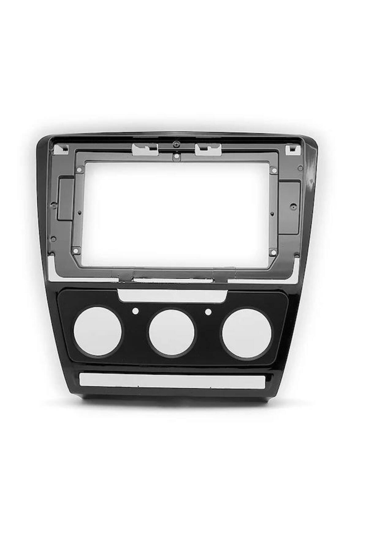 Skoda Octavia 2006-2013 Android Teyp Çerçeve (10 İNCH) - Soket - Canbas