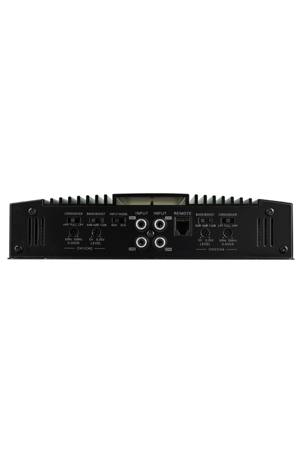 Sx-3200.4ab 4 Kanal 4000w Amfi Bas Kontrol Aparatlı