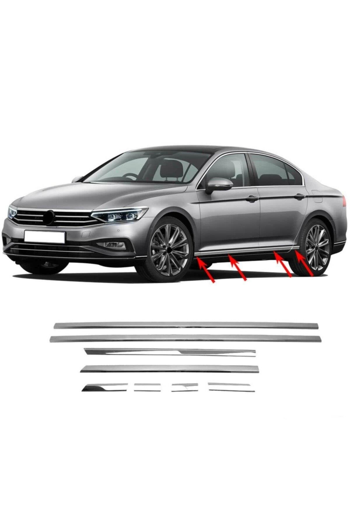 Vw Passat B8.5 - Yan Kapı Alt Çıtası Krom - 8 Prç.