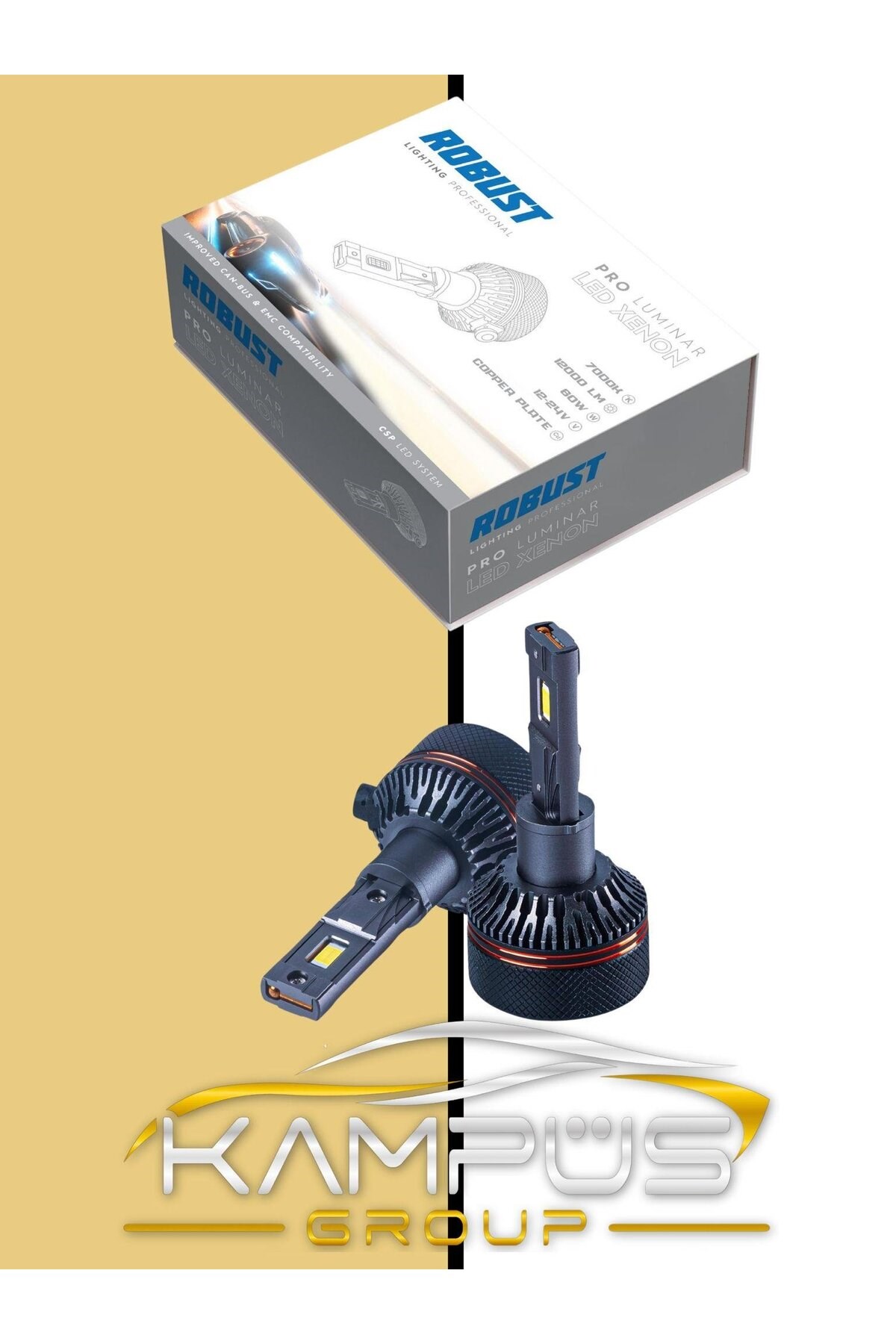 12.000 LÜMEN PRO LUMİNAR H7 LED AMPÜL