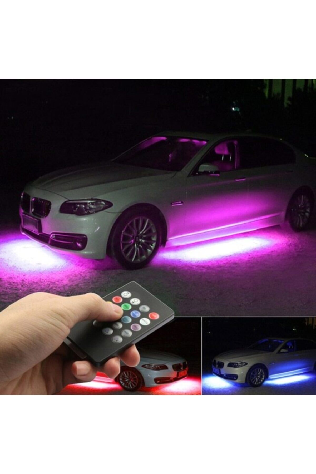 Araç Altı Rgb Neon Led Uzaktan Kumandalı Led
