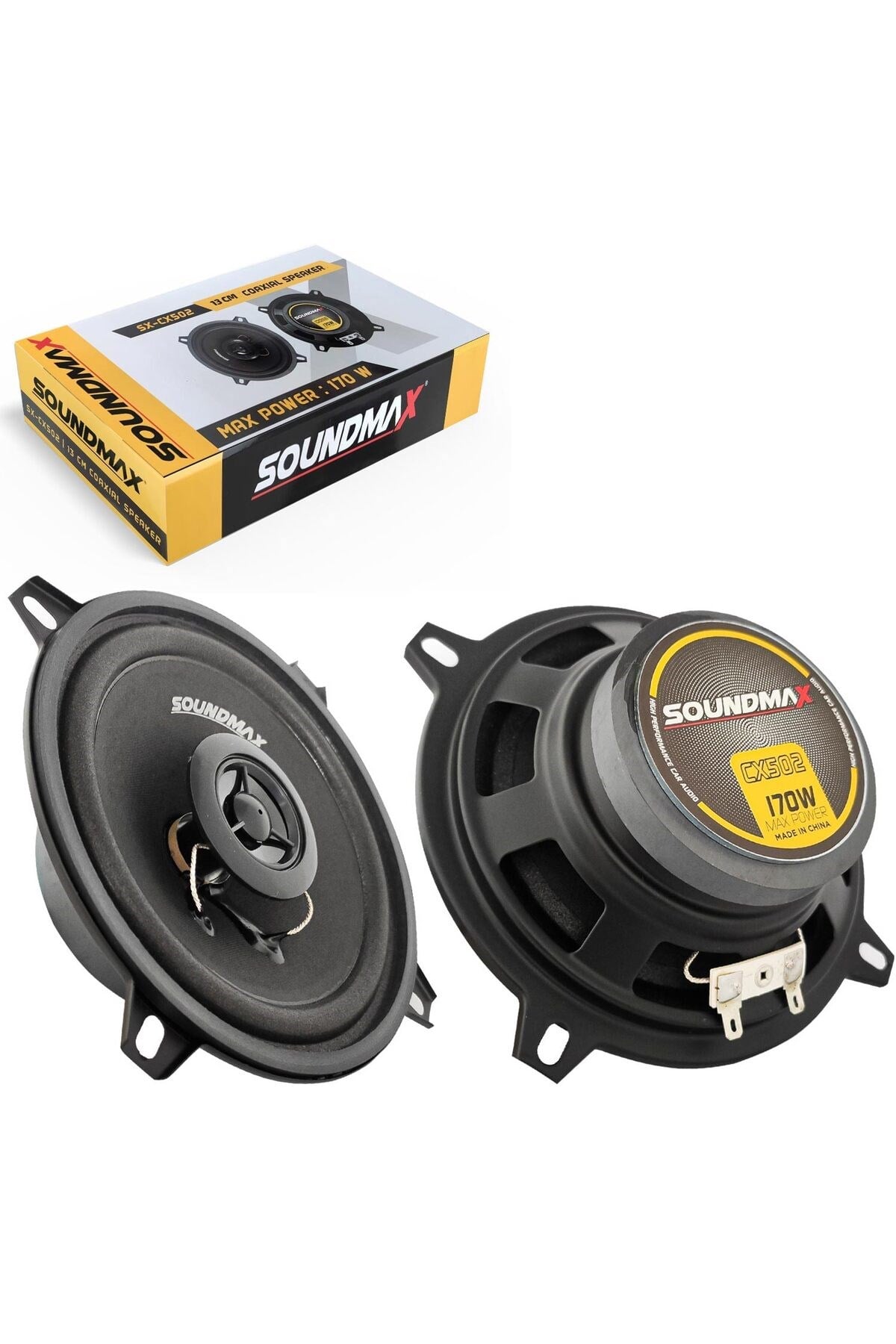 Art002 X01  Sx-Cx502 Oto Hoparlör 13Cm 170 Watt Tweeterli 2 Adet Bernami Yeni