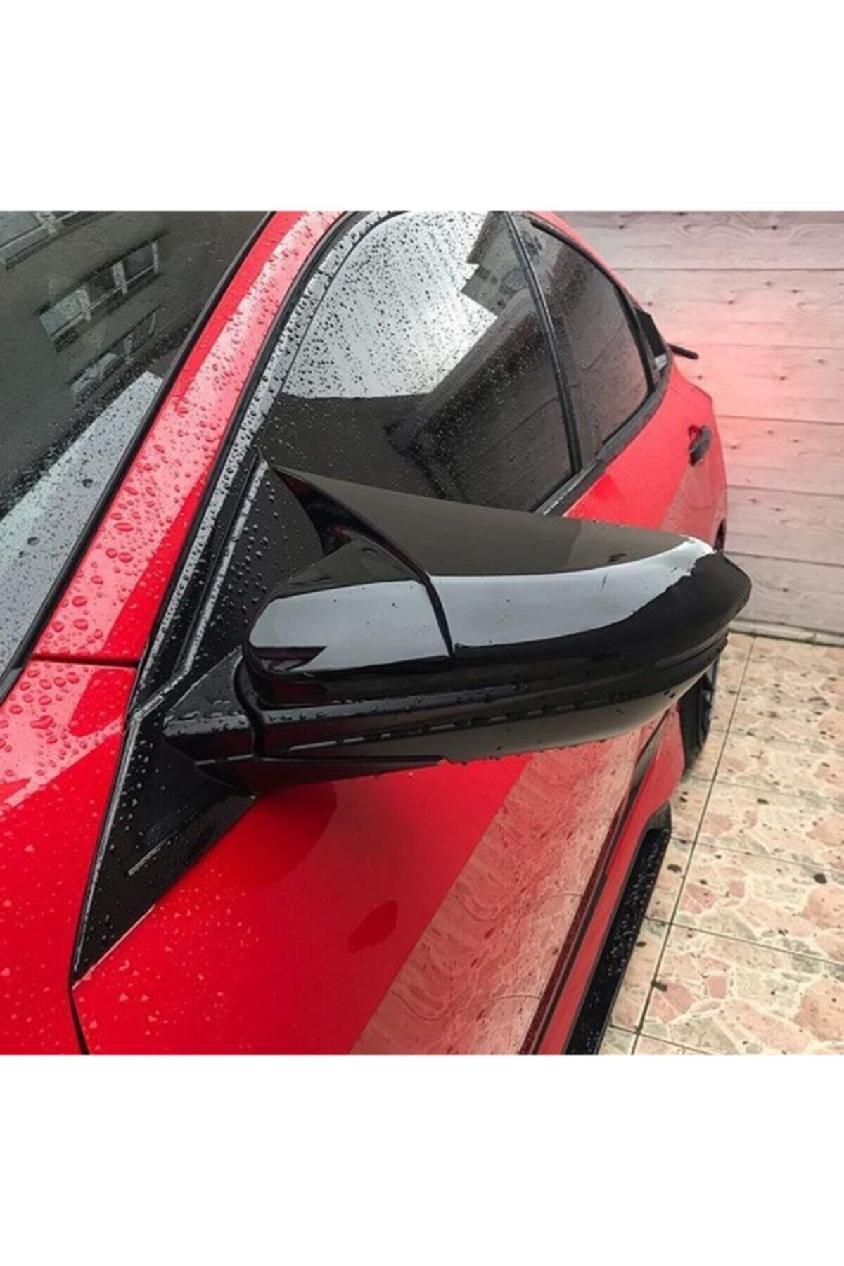 Civic Fc5 Batman Yarasa Ayna Kapağı Piano Black  2016 ve Sonrası