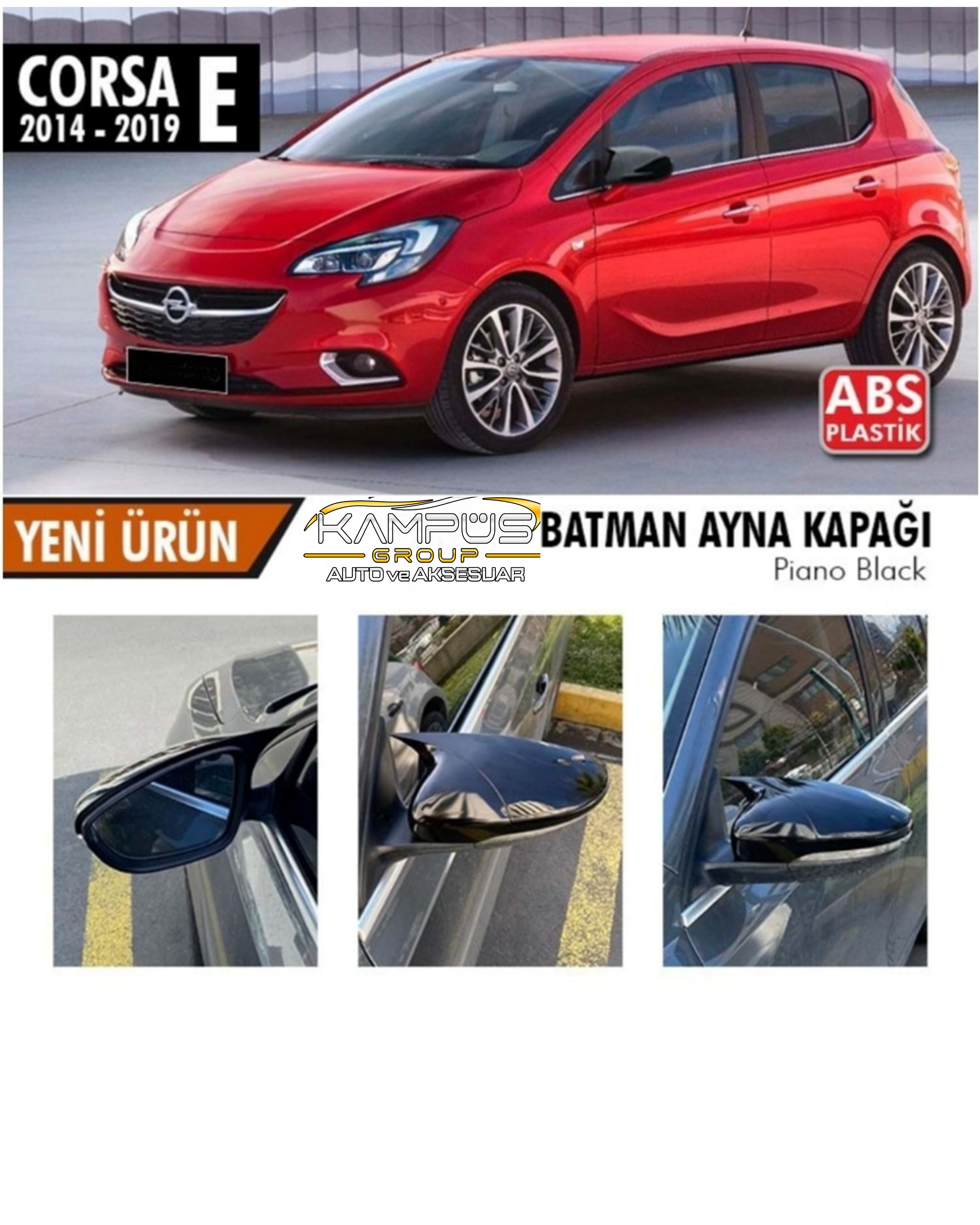 Corsa E Batman Yarasa Ayna Kapağı