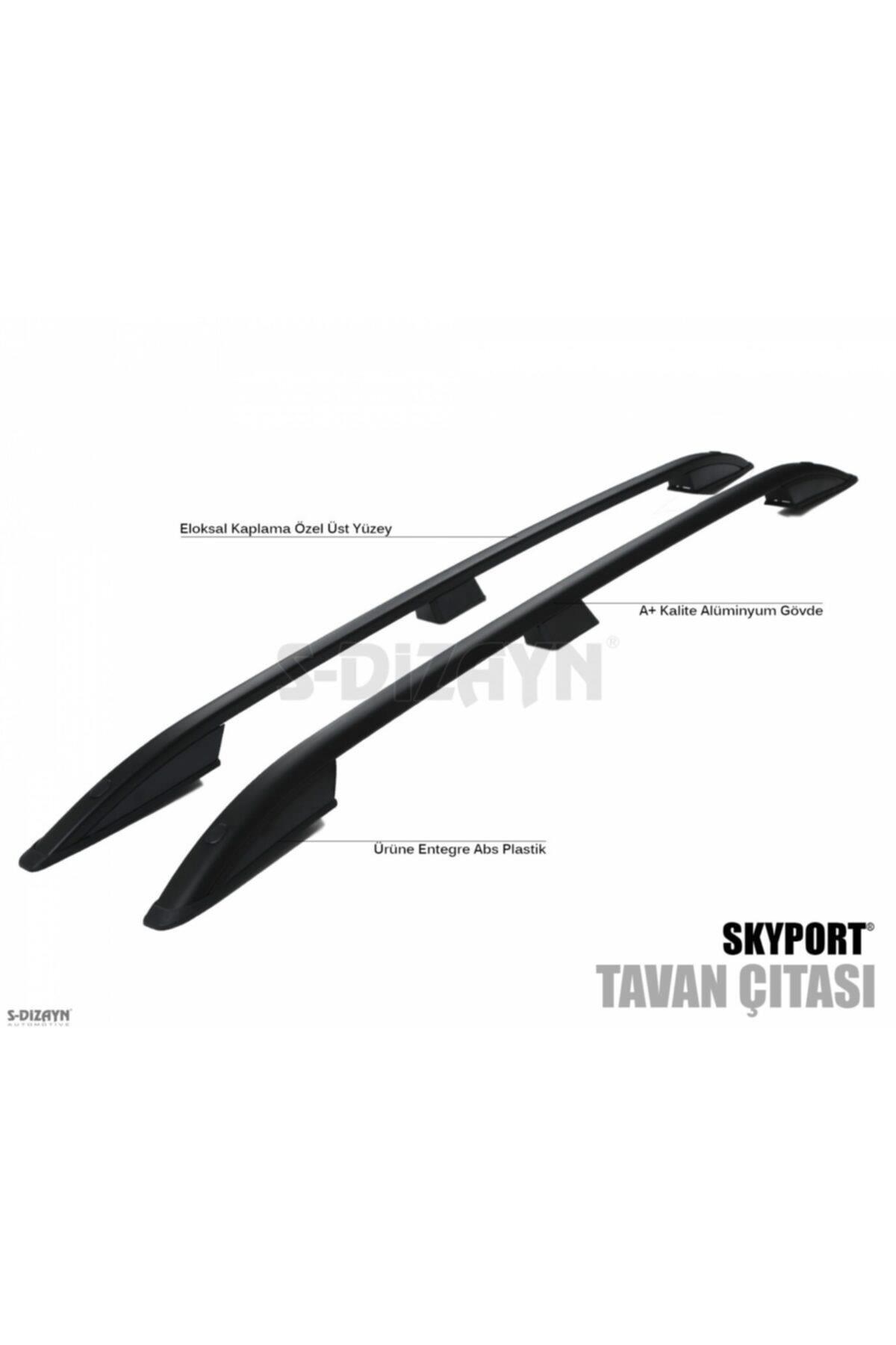 Dacia Dokker Tavan Çıta Port Bagaj Siyah Skyport 2013 Üzeri
