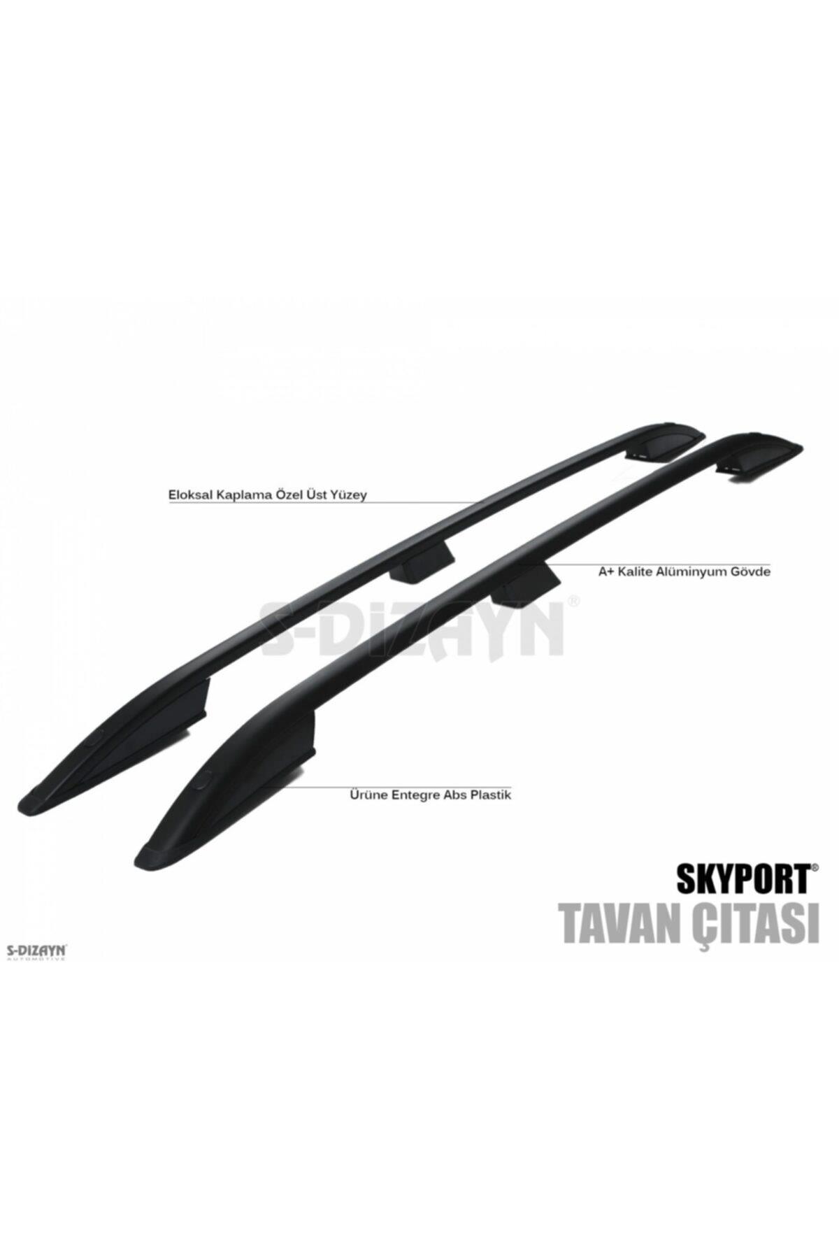 Dacia Dokker Tavan Çıta Port Bagaj Siyah Skyport 2013 Üzeri