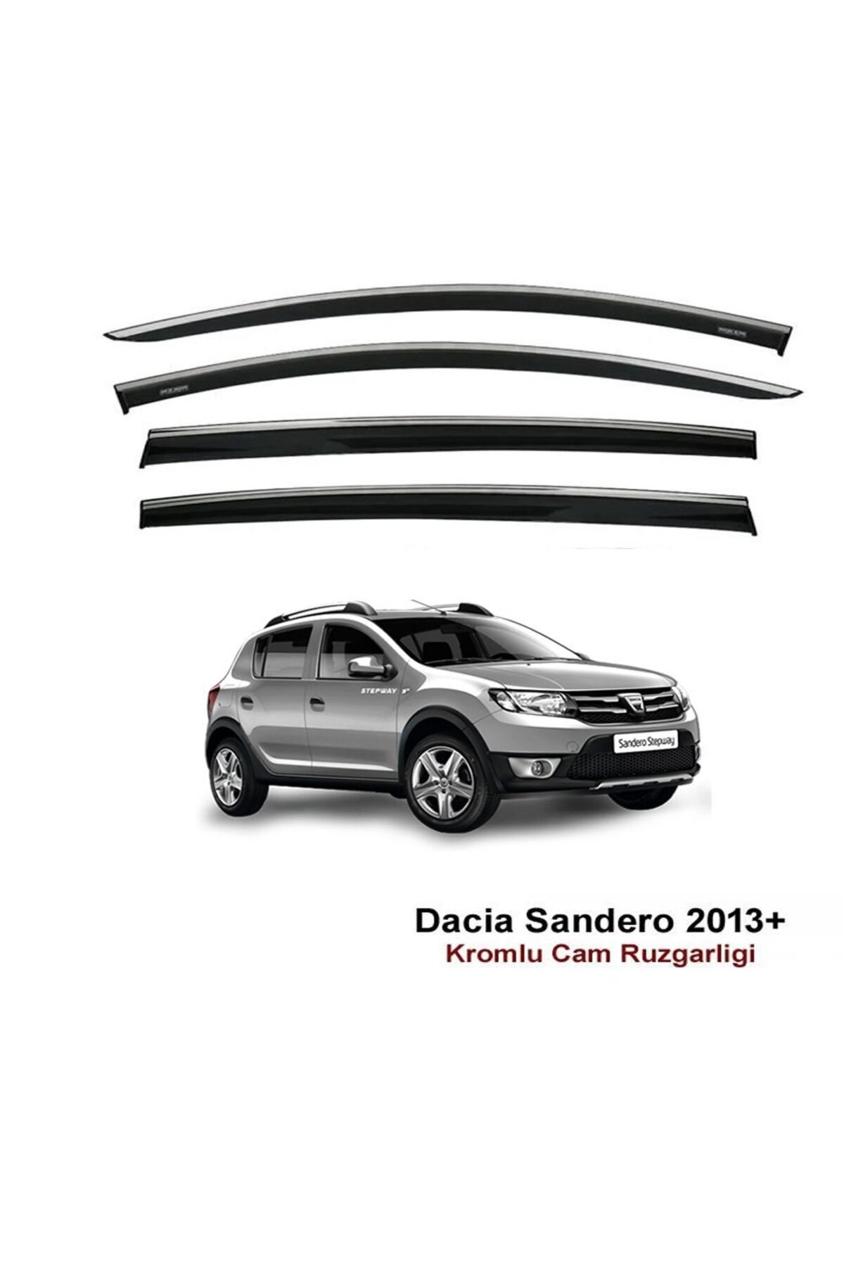 Dacia Sandero Kromlu Cam Rüzgarlığı 2013 Sonrası