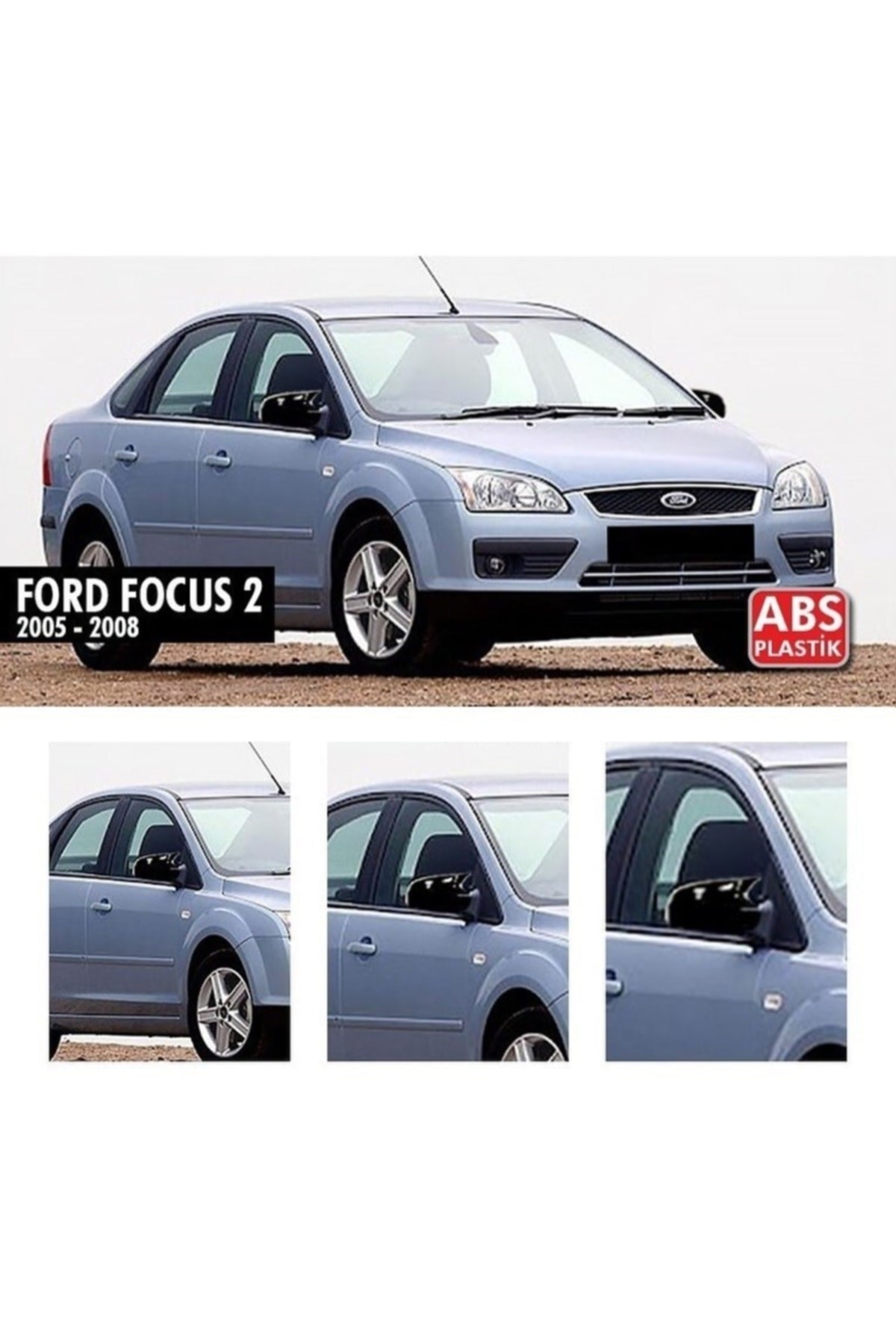 Eski Focus 2 Batman Yarasa Ayna Kapak Piano Black Parlak Siyah Abs Plastik 2005 2006 2007 2008