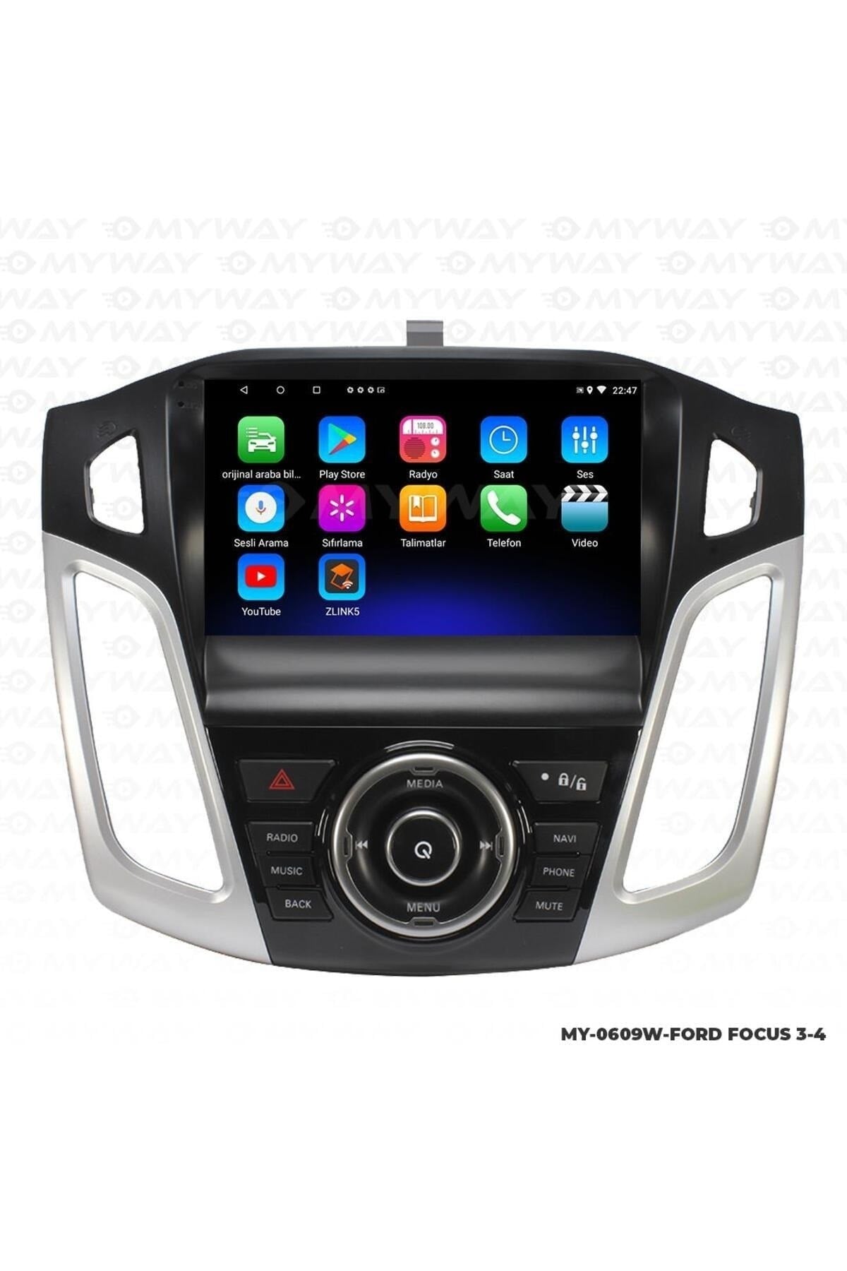 FORD FOCUS 3 ANDROİD 12 MULTİMEDYA CARPLAY 2GB RAM+32GB HDD NAVİGASYON EKRAN