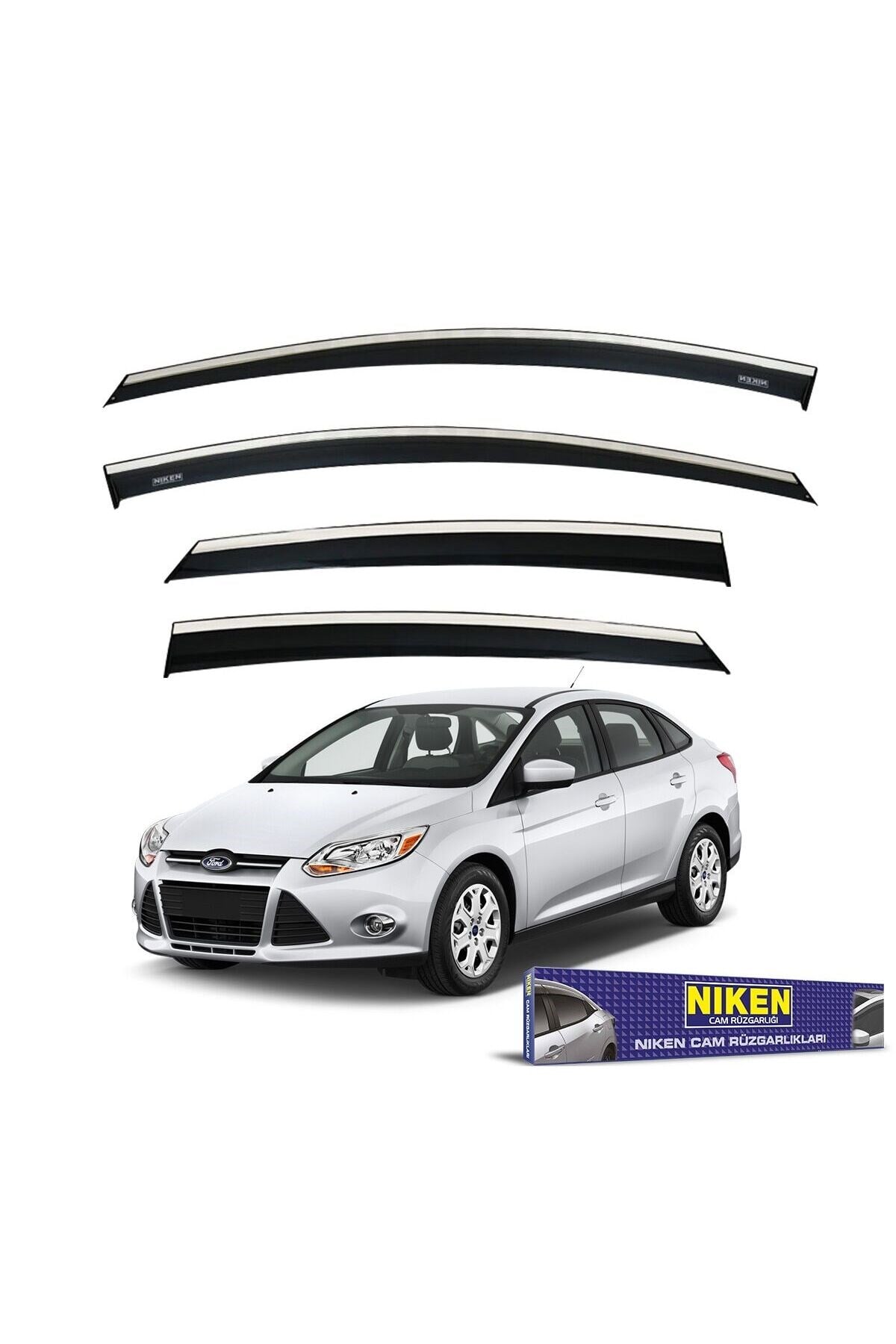 Ford focus 3 cam rüzgarlığı kromlu 2015+