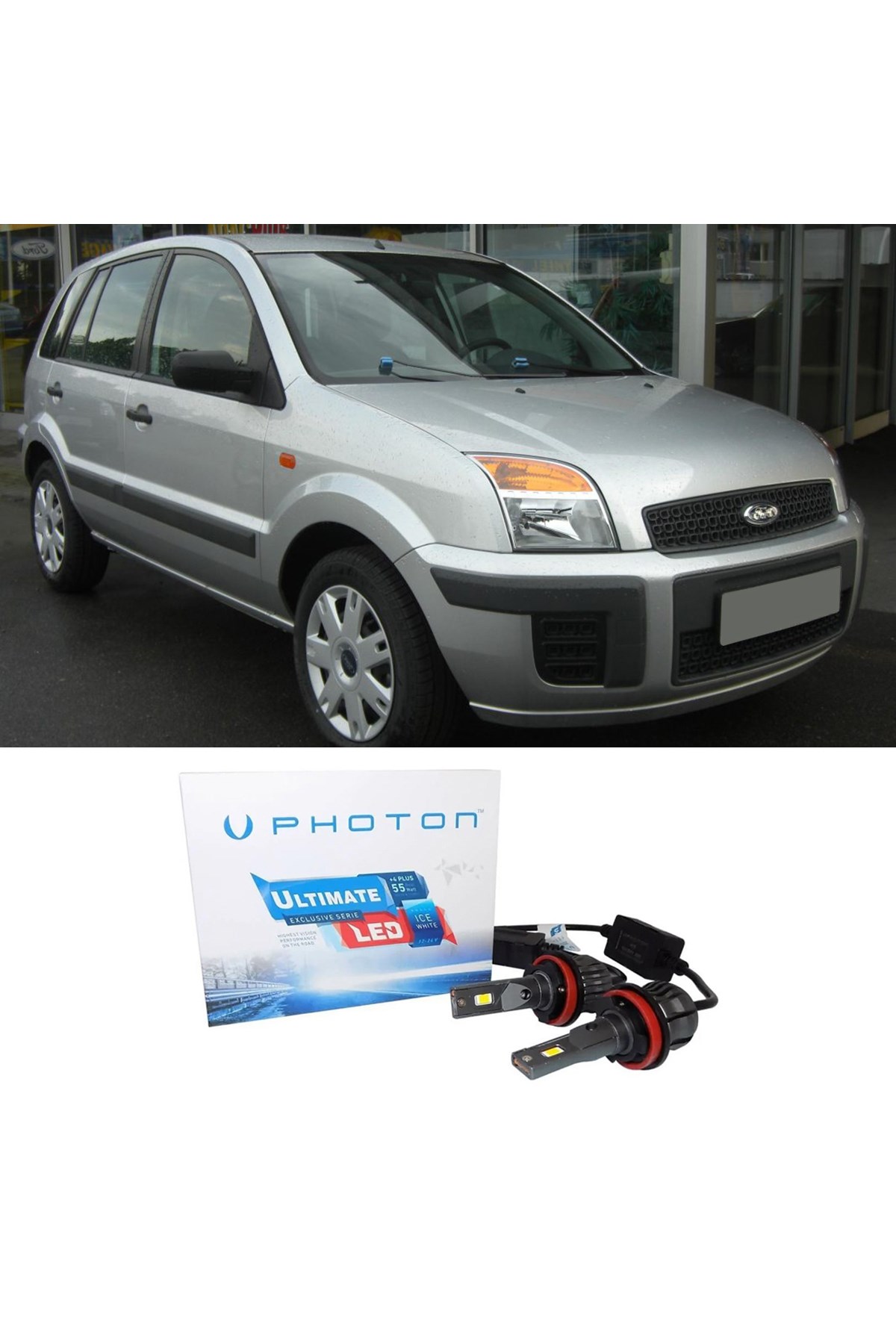 Fusion  Led Xenon Uzun + Kısa Far Ampulü H4 Ultimate 9500 Lumens Yeni Seri Beyaz