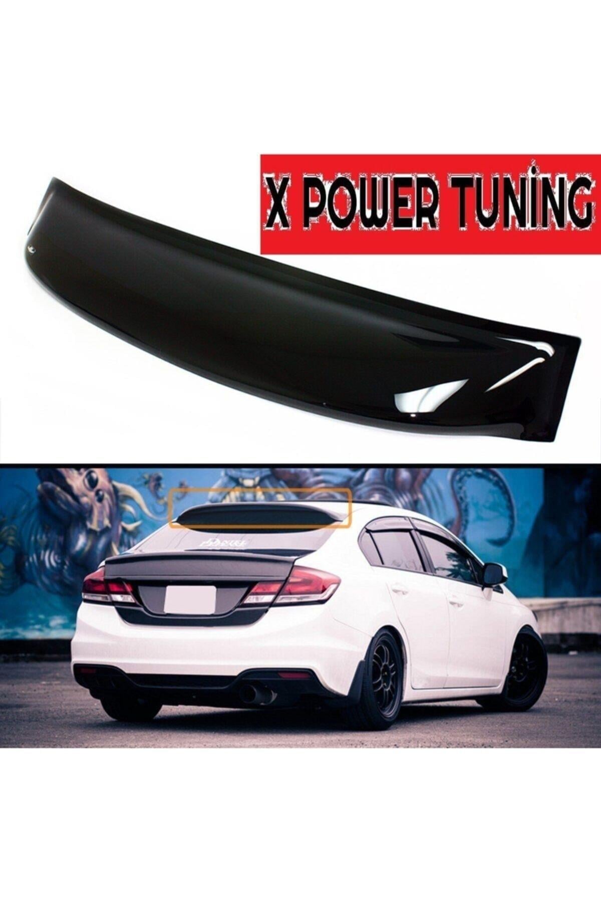 Honda Civic 2012-2015 Fb7 Sedan Plastik Cam Üstü Spoon Spoyler