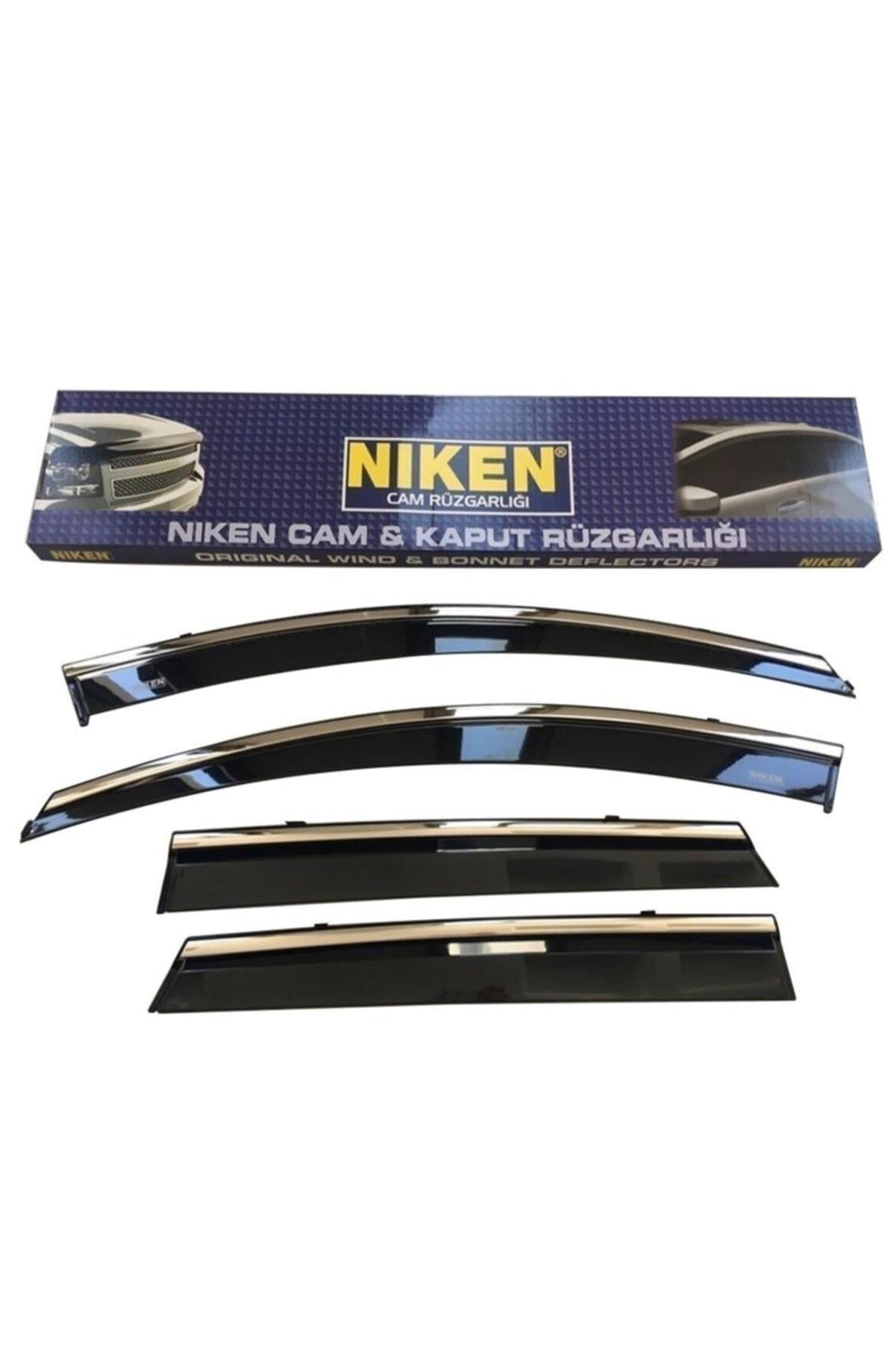 Honda Civic Kromlu Cam Rüzgarlığı 4'lü Set 2016-2021 Uyumlu