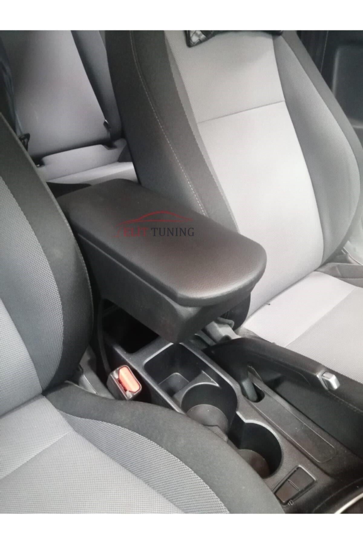 Hyundai I20 Uyumlu Deri Kol Dayama Kolçak Siyah Özel Üretim Mdf