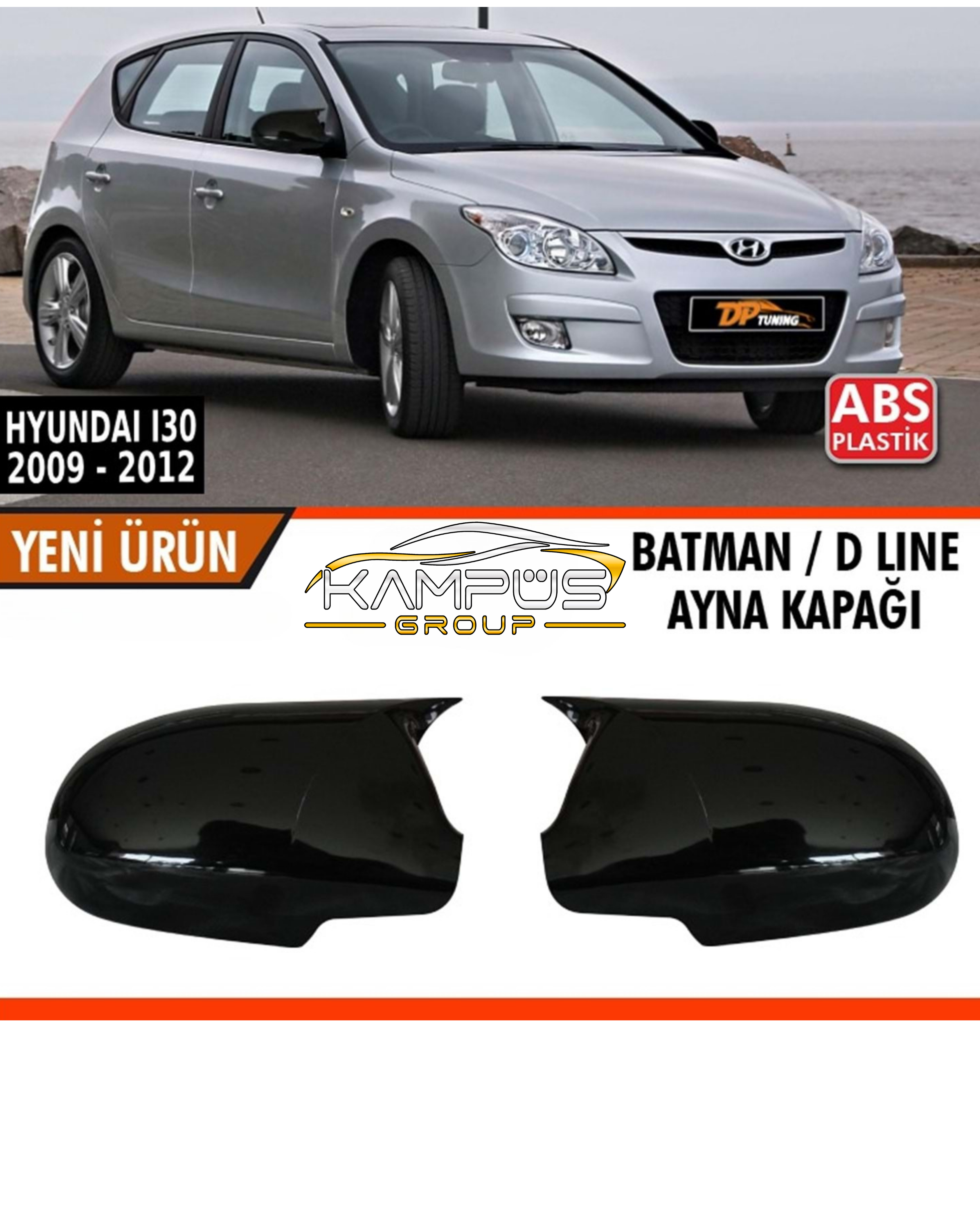 Hyundai I30 (2009-2012) Uyumlu Batman Yarasa Ayna Kapağı