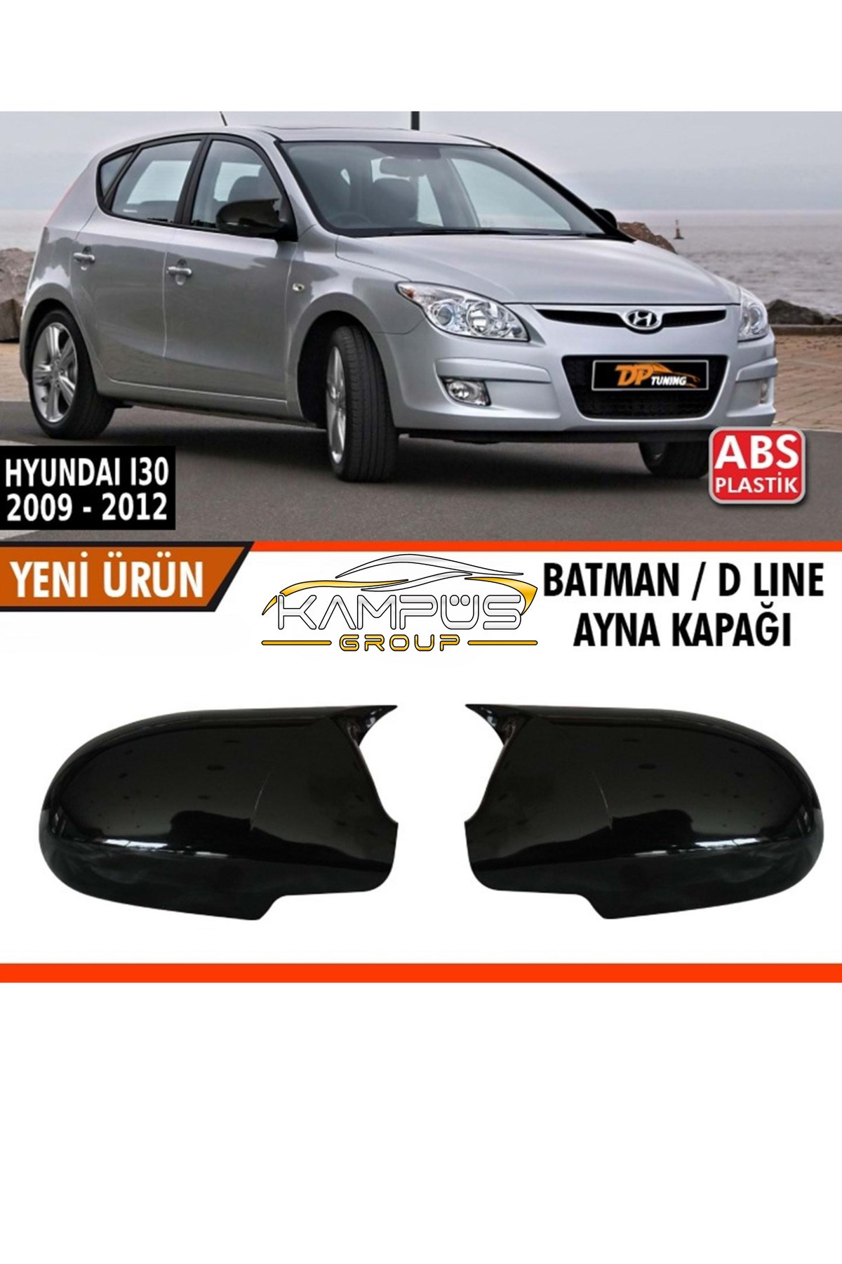 Hyundai I30 (2009-2012) Uyumlu Batman Yarasa Ayna Kapağı