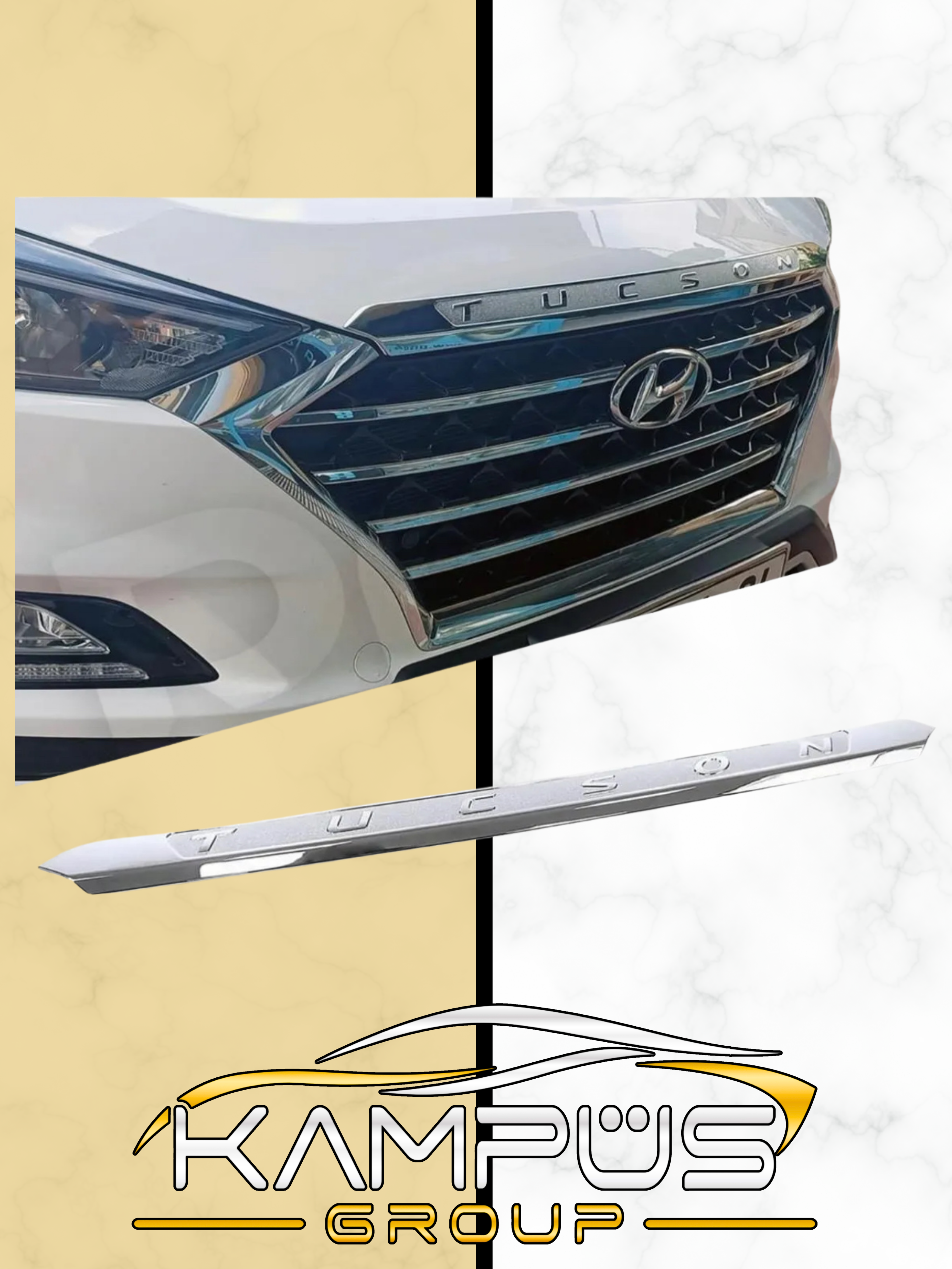 Hyundaı Tucson Kaput Ucu Çıtası Nikelajı