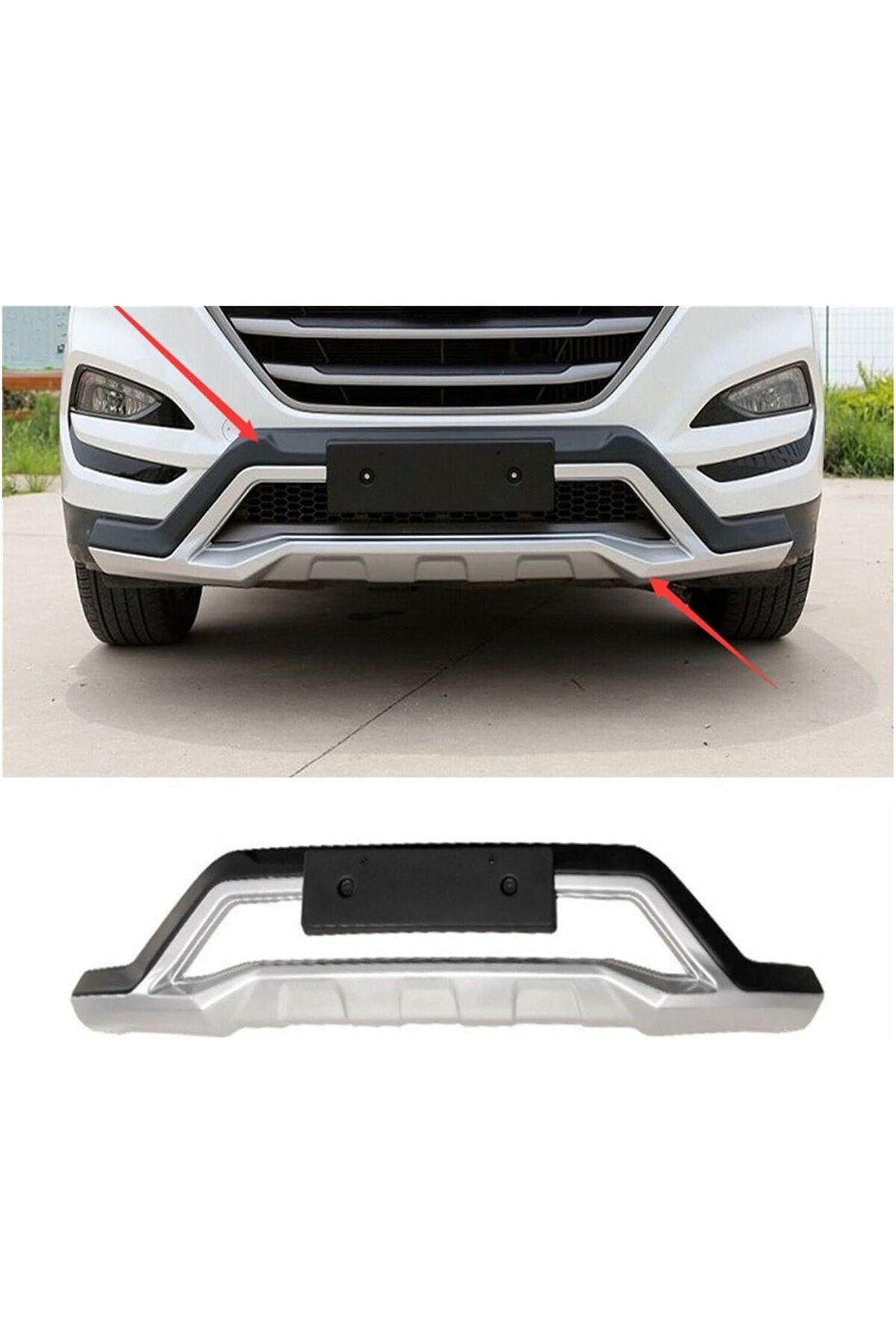 Hyundai tucson ön tampon koruması difüzör 2015-2018 arası (makyajsız kasa) Uyumlu
